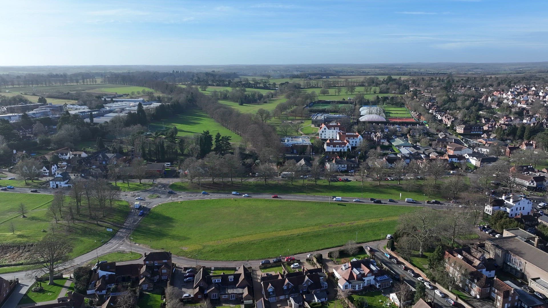 Rothamsted Park Harpenden Aerial View