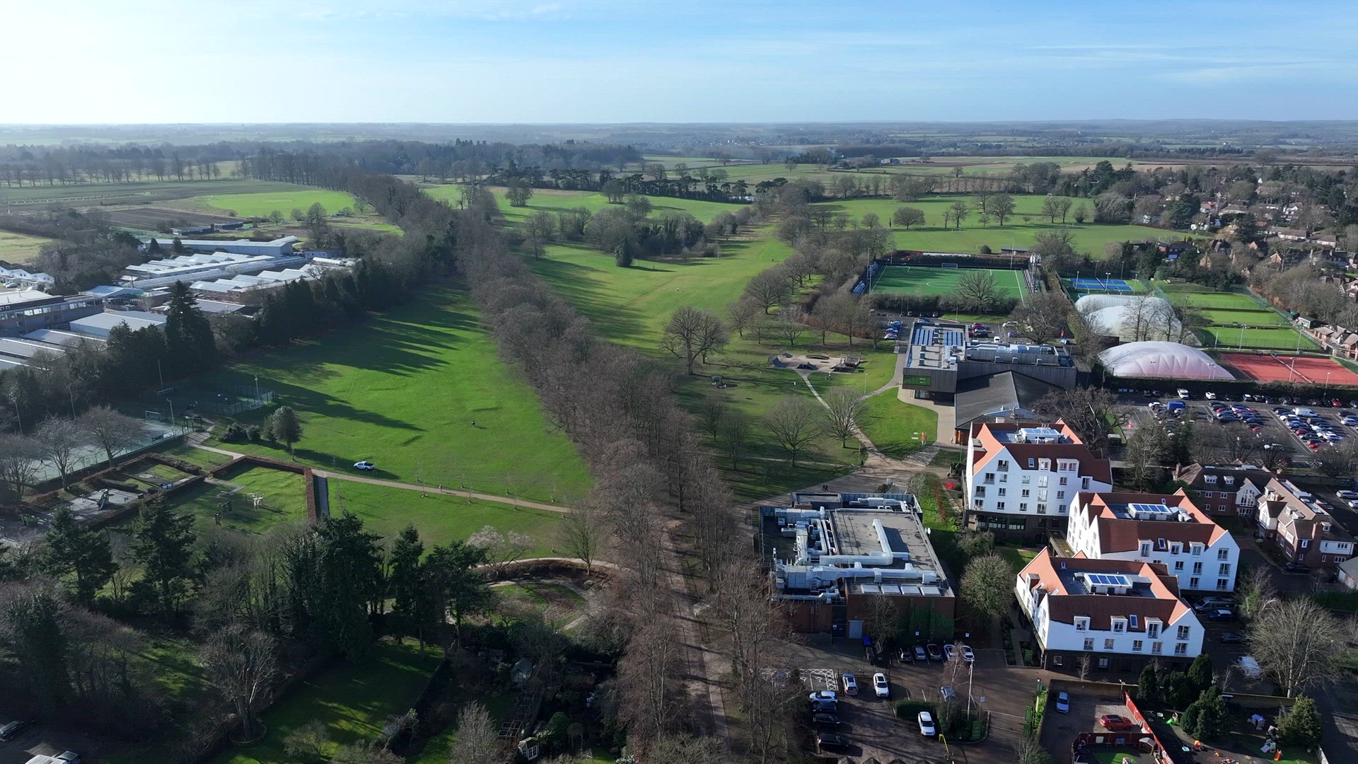 Rothamsted Park Harpenden Aerial View