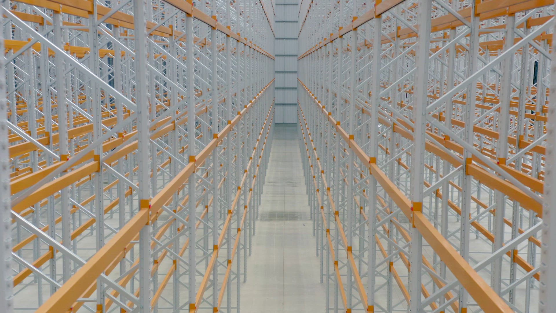 Warehouse Interior Racking System Flythrough