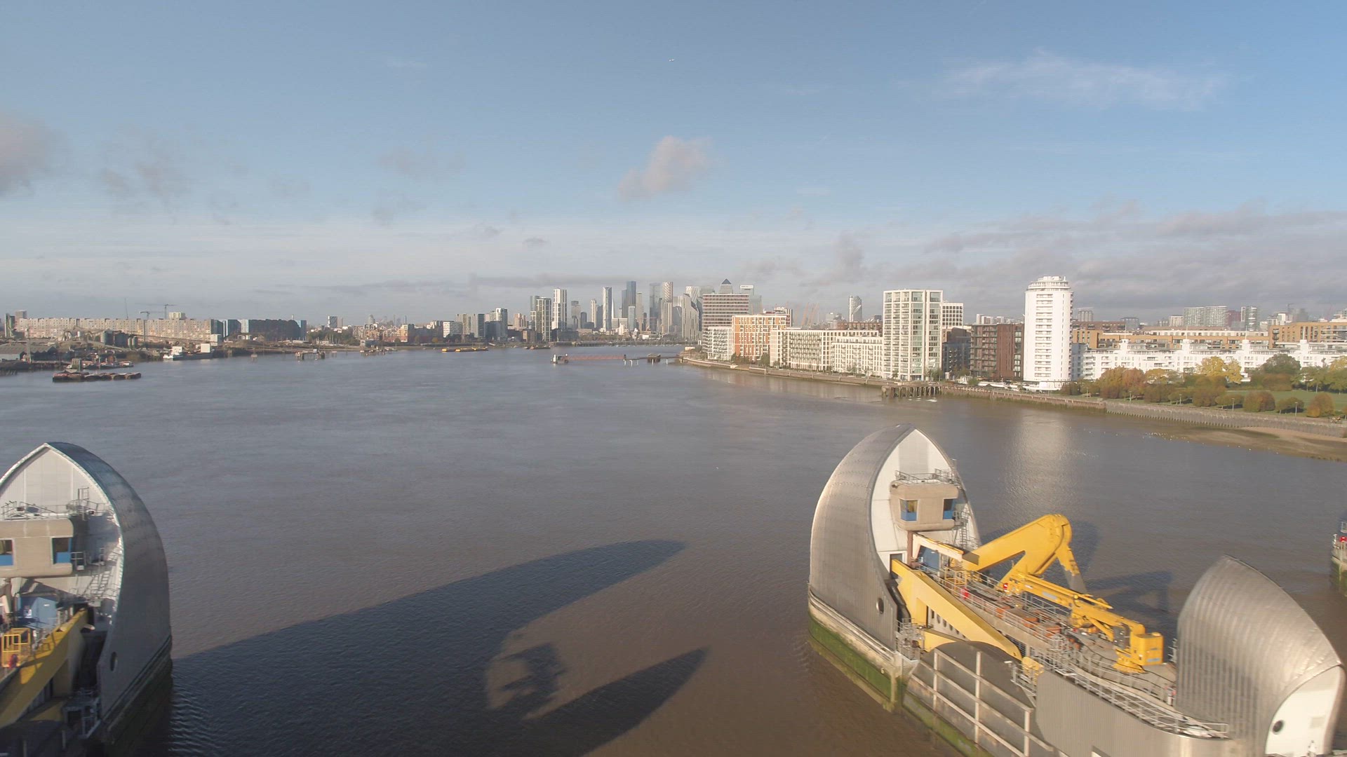 London's Thames Barrier A Protection Against High Tides and Flood Water