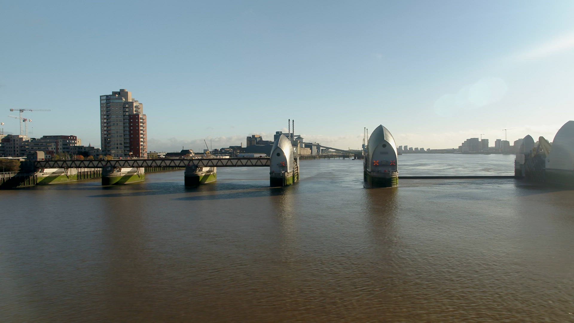 London's Thames Barrier A Protection Against High Tides and Flood Water