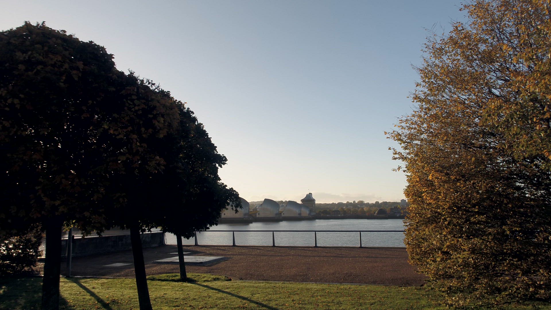 The Thames Barrier Protects London from Flooding During High Tides