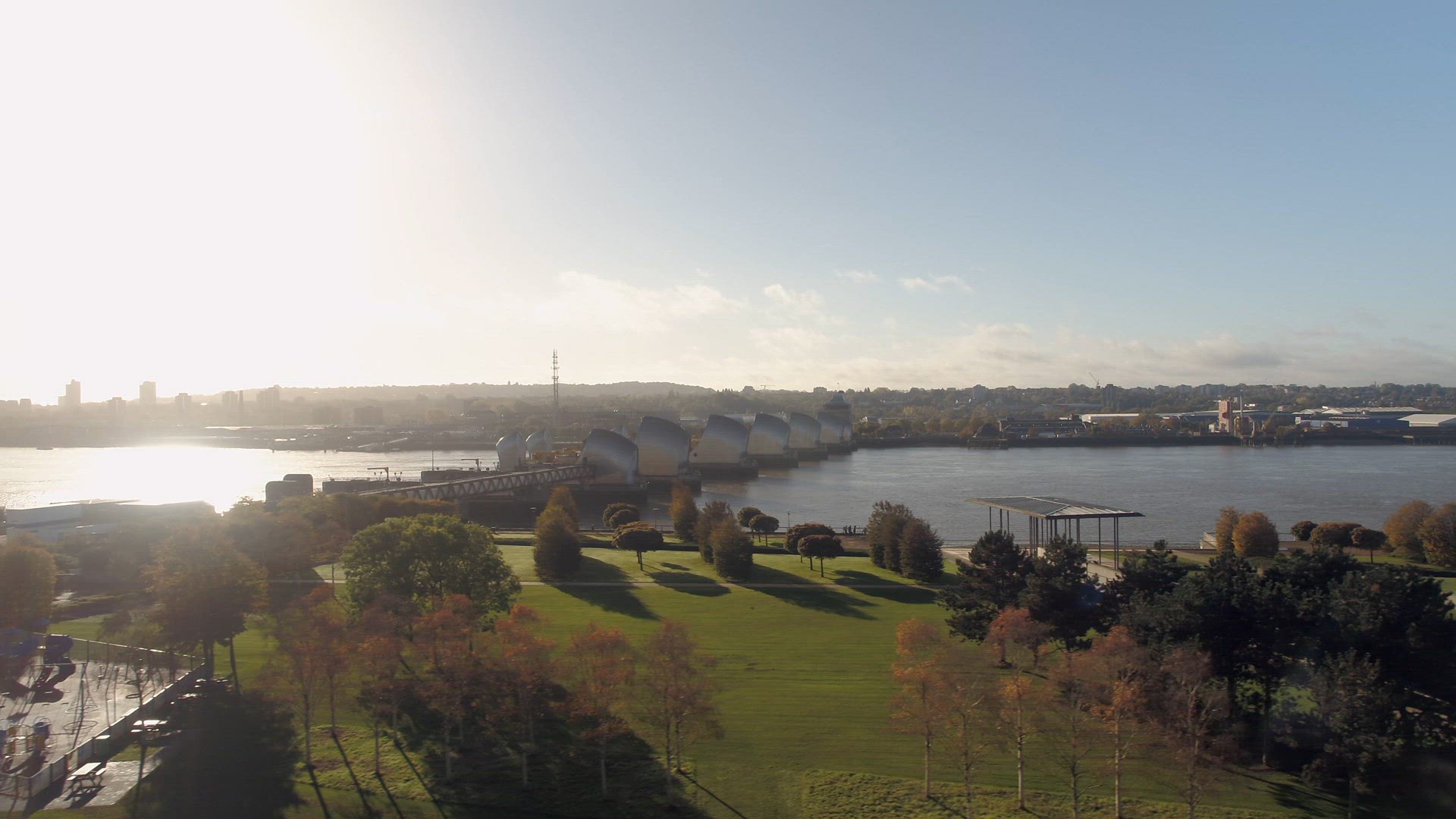 London's Thames Barrier A Protection Against High Tides and Flood Water