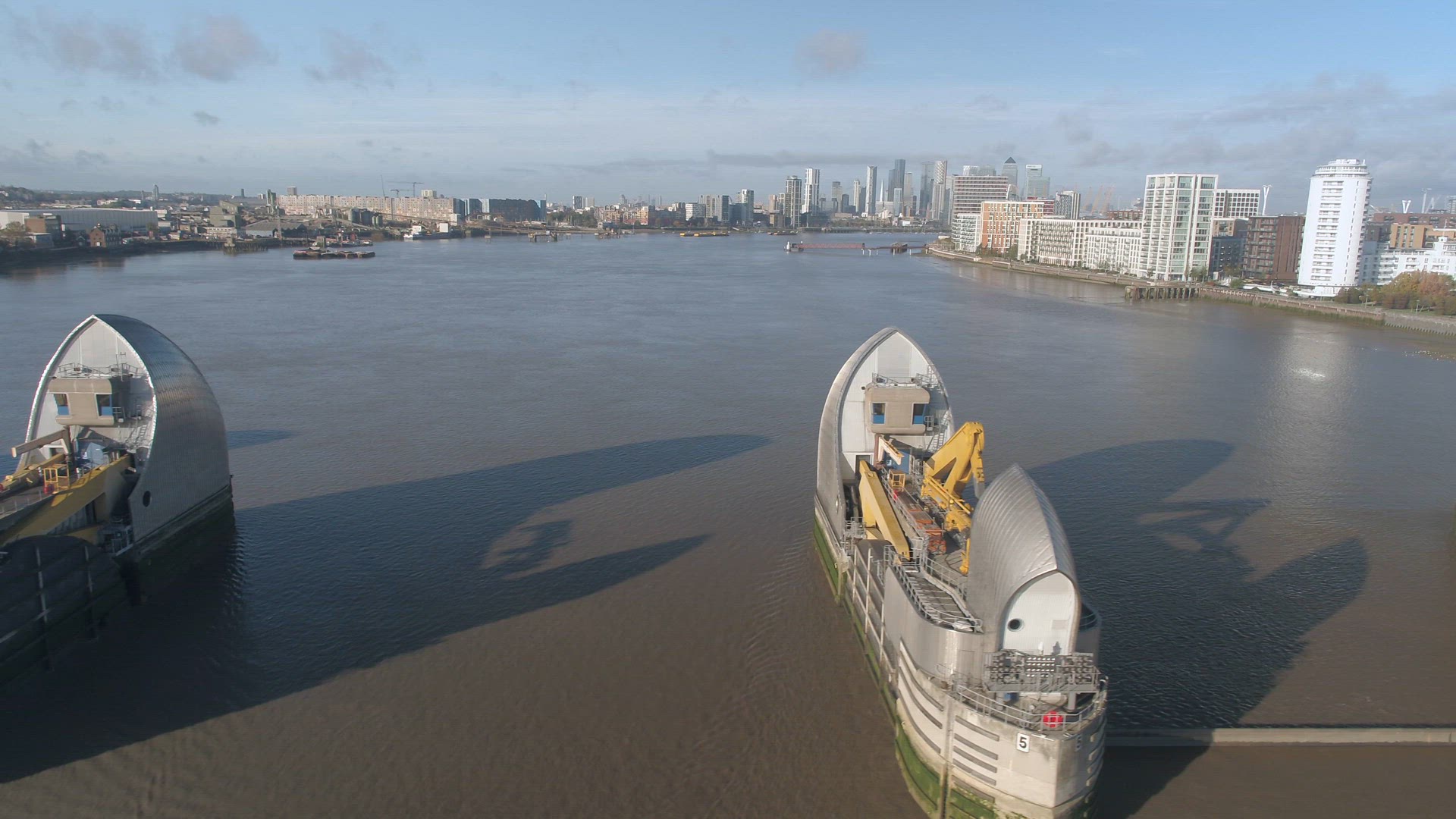 London's Thames Barrier A Protection Against High Tides and Flood Water