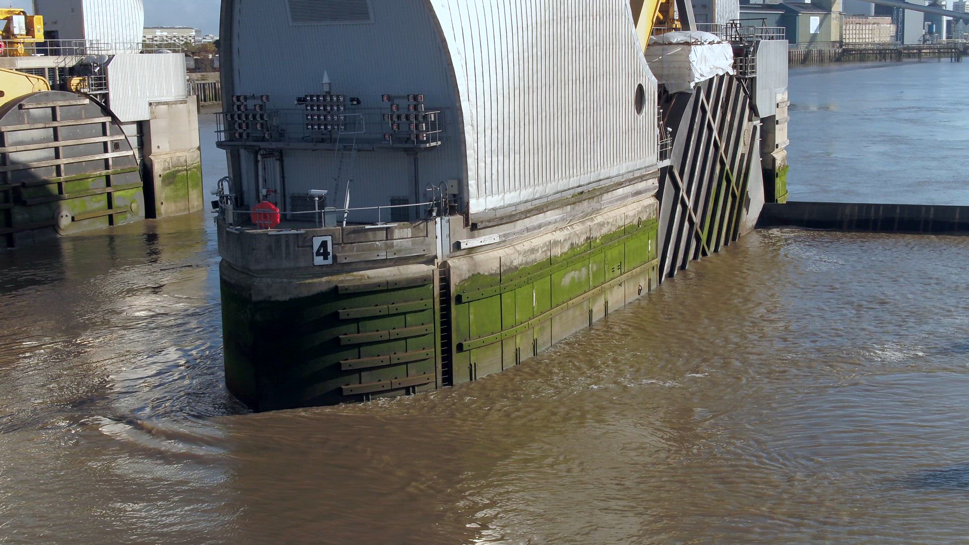 London's Thames Barrier A Protection Against High Tides and Flood Water
