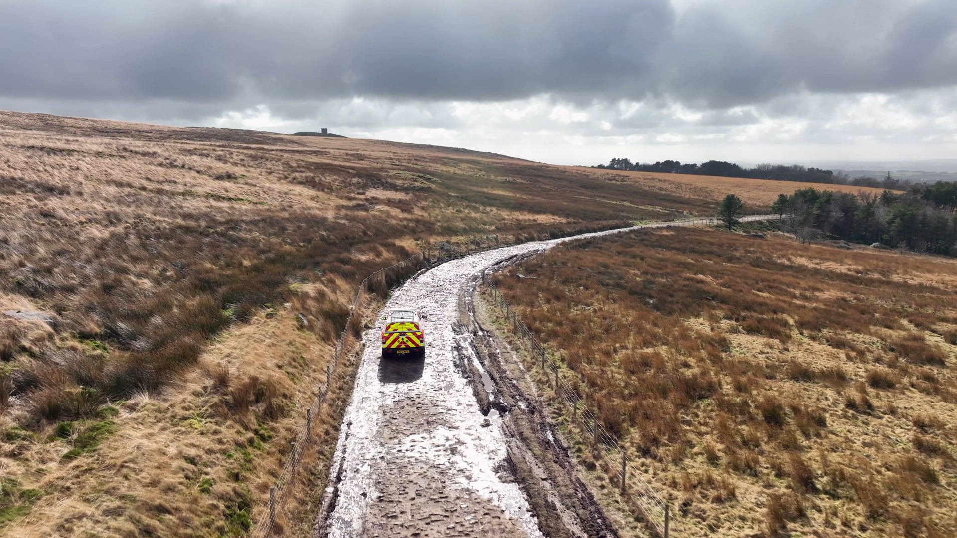 4x4 Mountain Rescue Ambulance Vehicle on a Callout to an Emergency