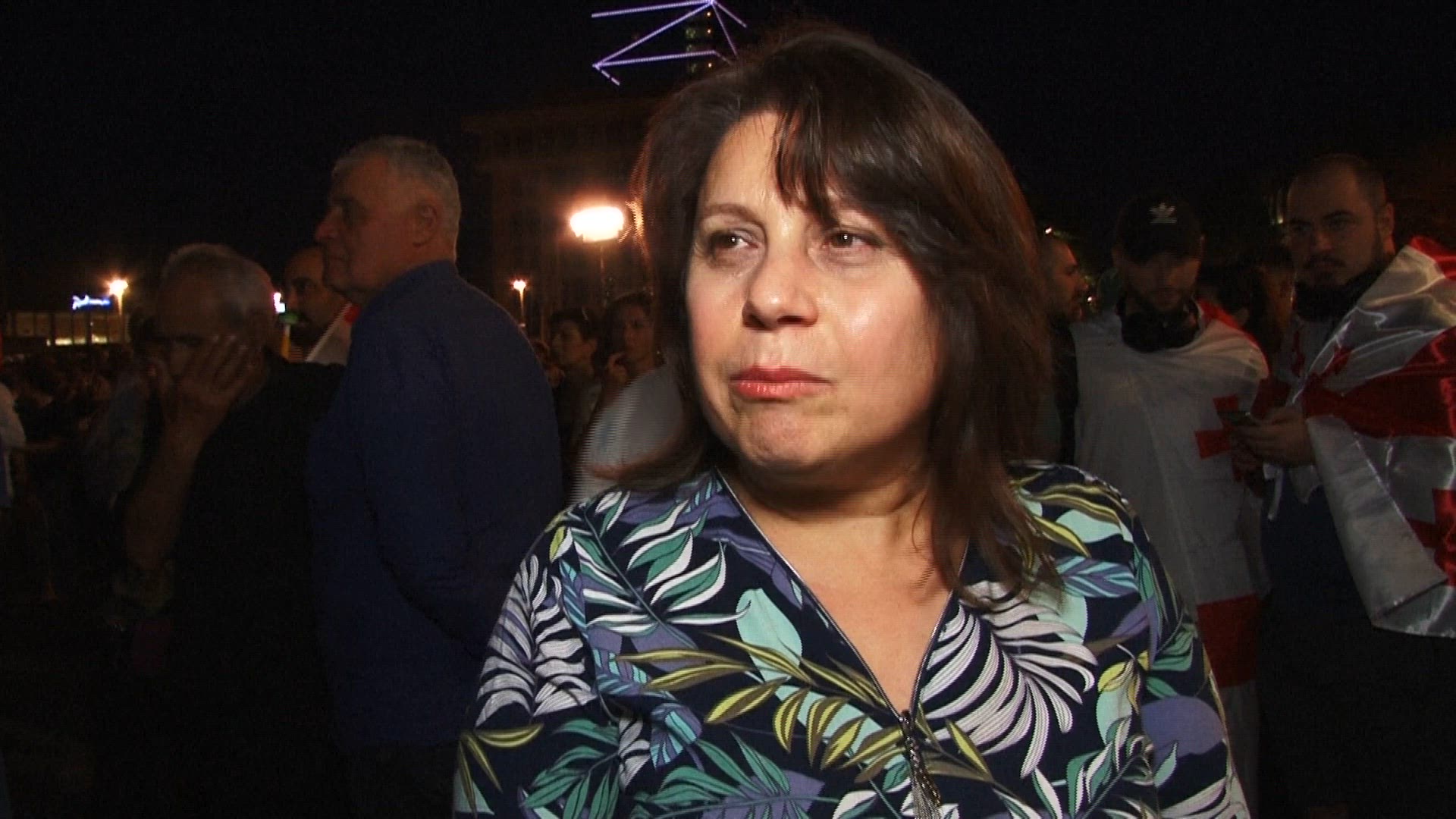 20,000 Georgians march 'for Europe', protest controversial bill.mp4