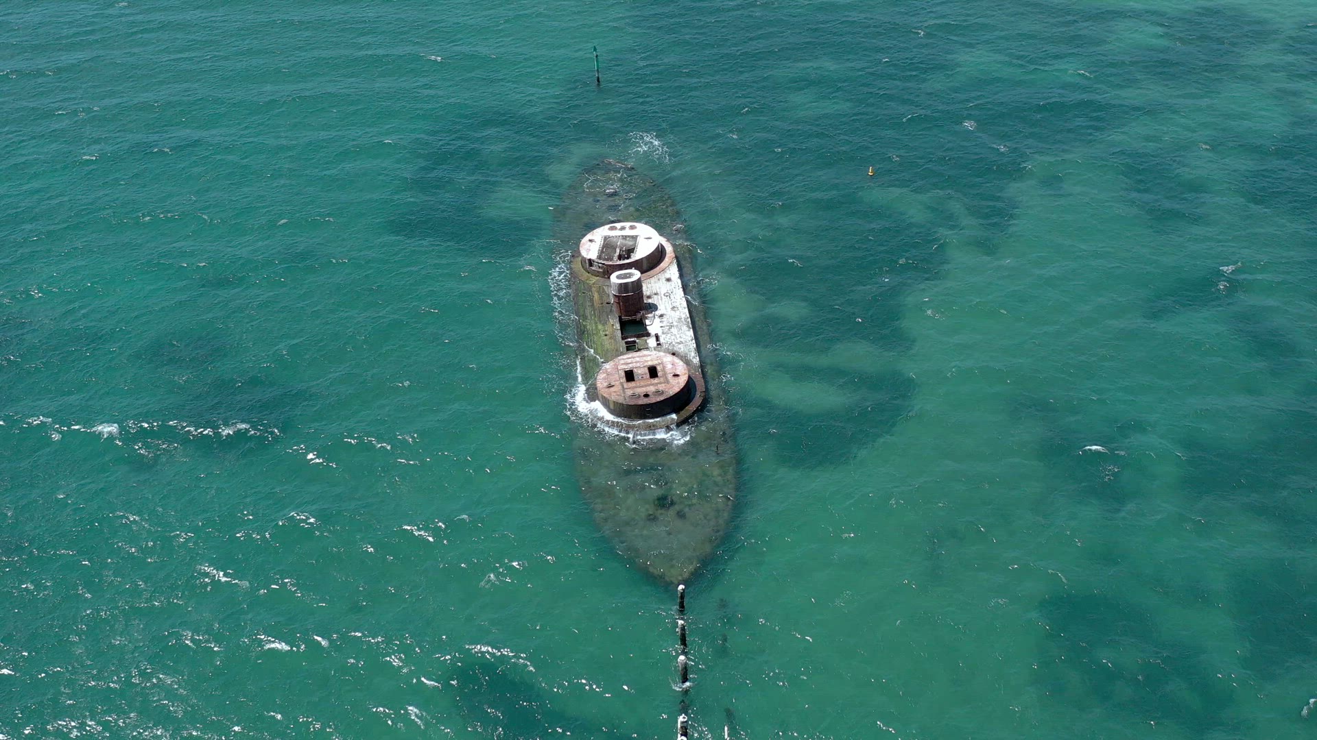 The Wreck of HMVS Cerberus in Port Philip Melbourne Australia