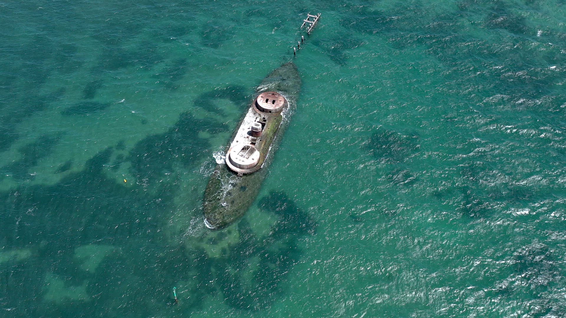 The Wreck of HMVS Cerberus in Port Philip Melbourne Australia