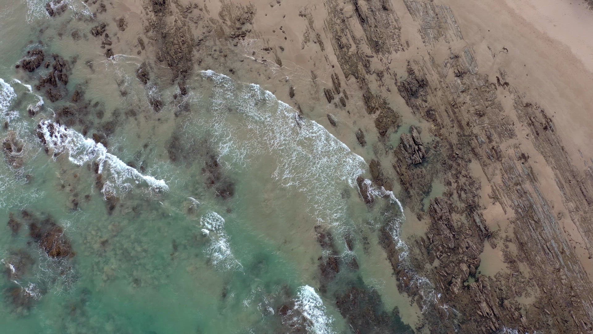 Bird's Eye View of a Rocky Beach on the Australian Great Ocean Road