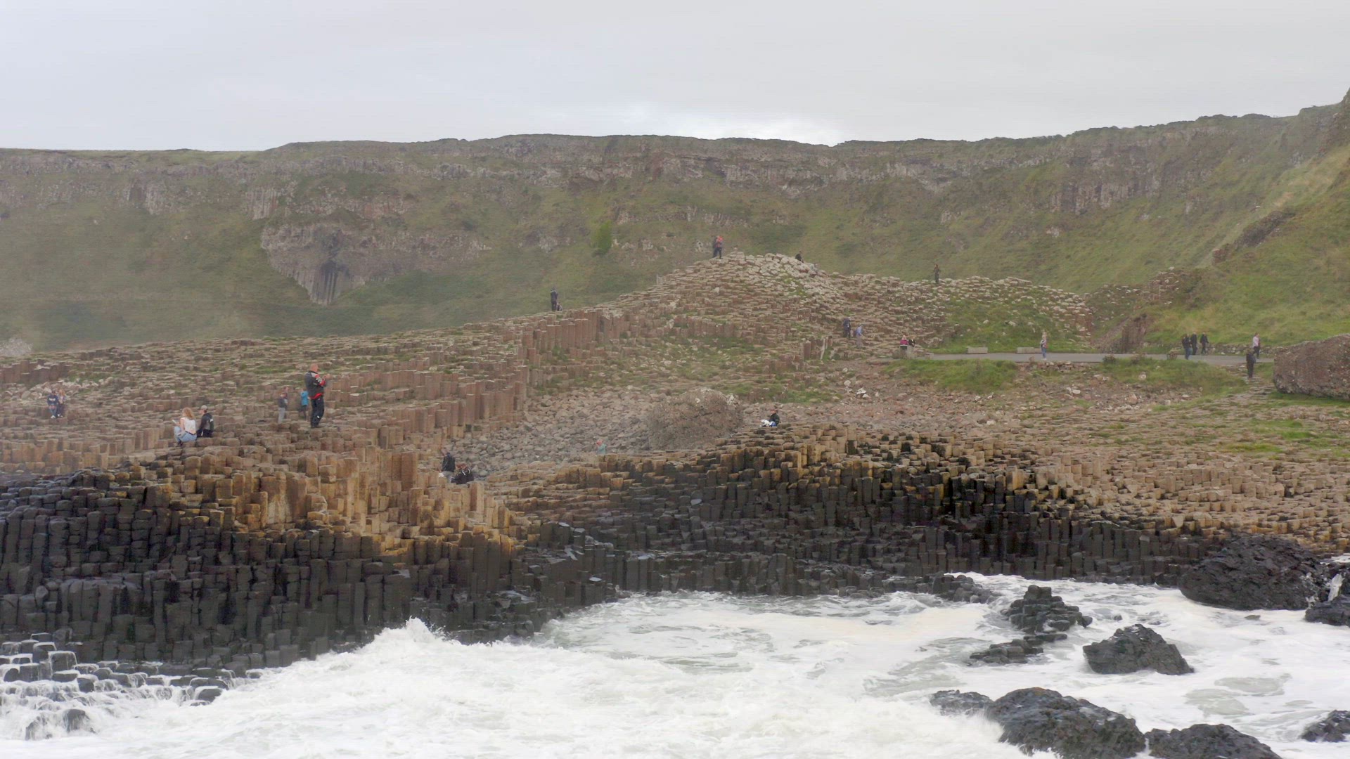 Giant's Causeway Basalt Rock Formation in Northern Ireland