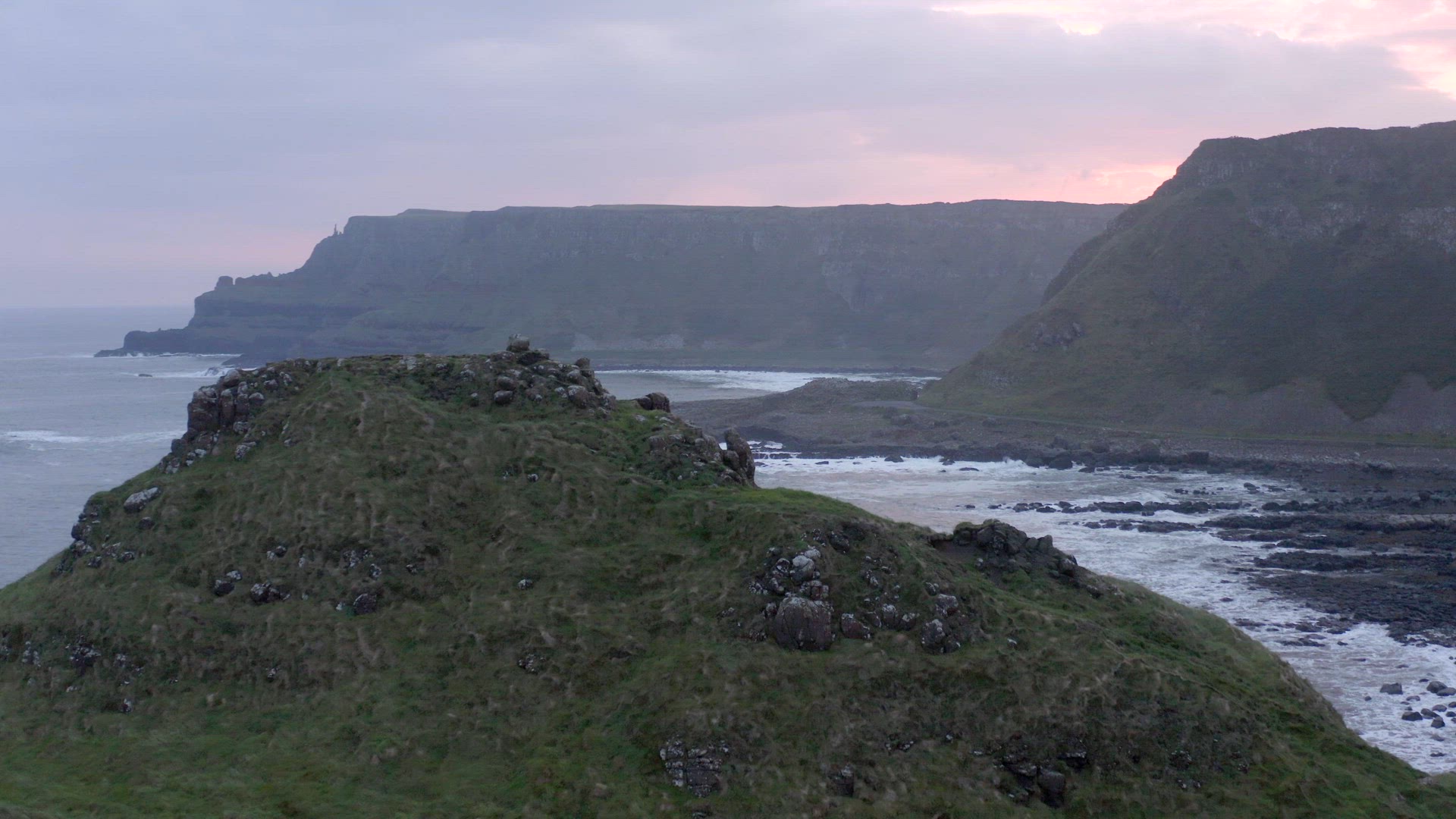 Giant's Causeway Basalt Rock Formation in Northern Ireland