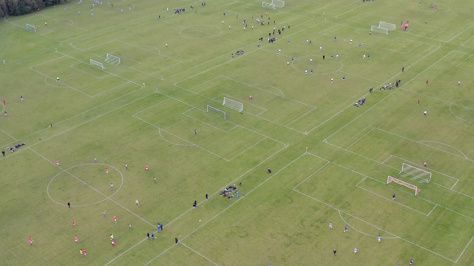 Football Matches at Hackney Marshes in London