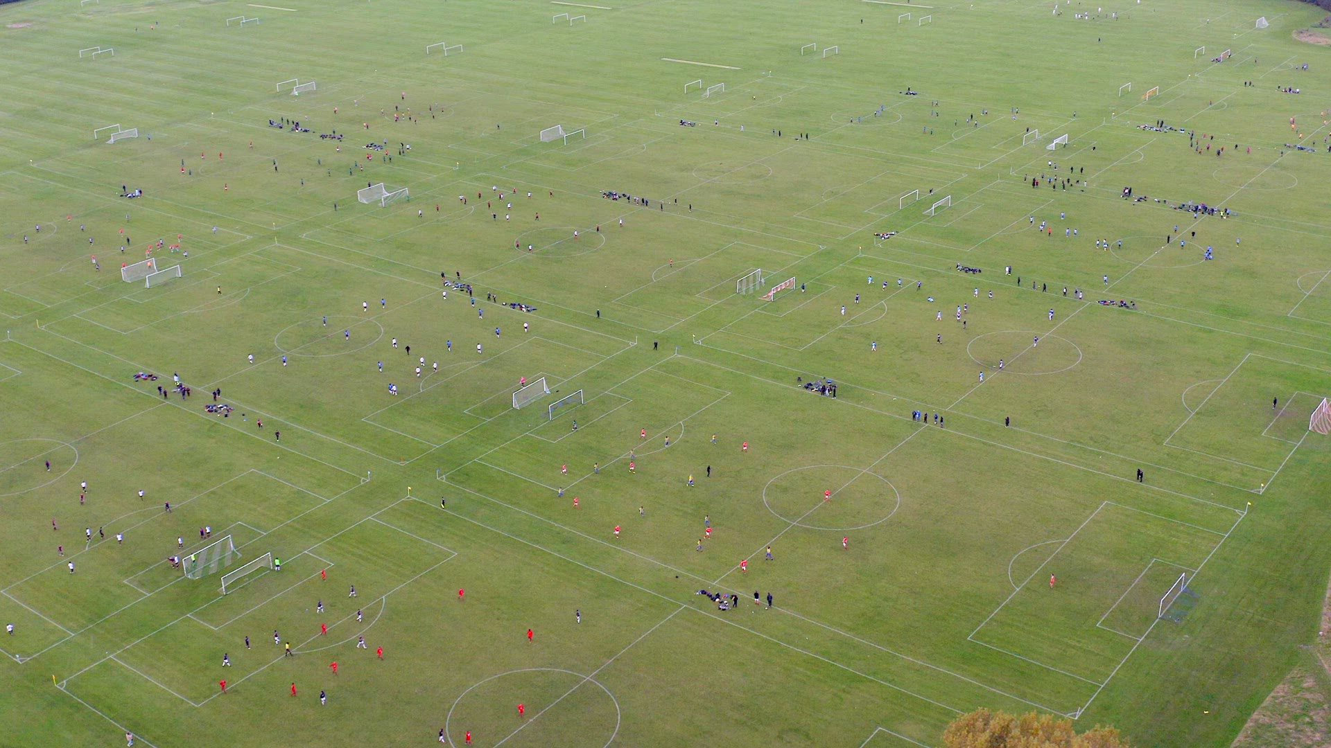 Sunday League Football Matches Taking Place at Hackney Marshes in London