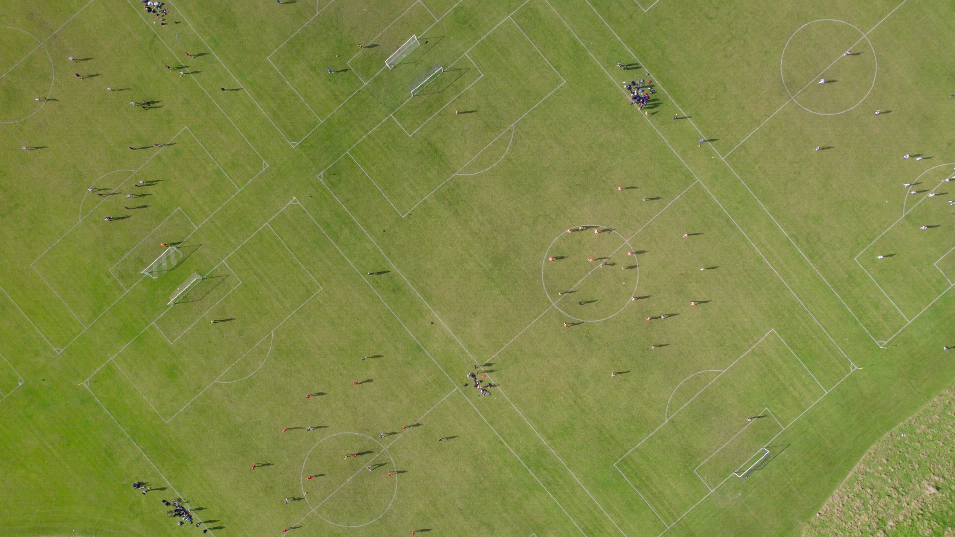 Football Matches at Hackney Marshes in London
