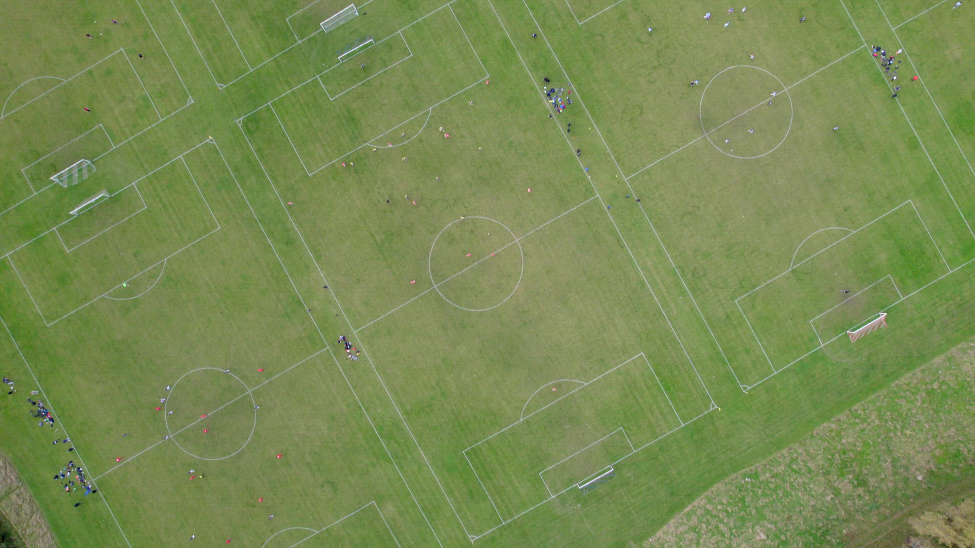 Football Matches at Hackney Marshes in London