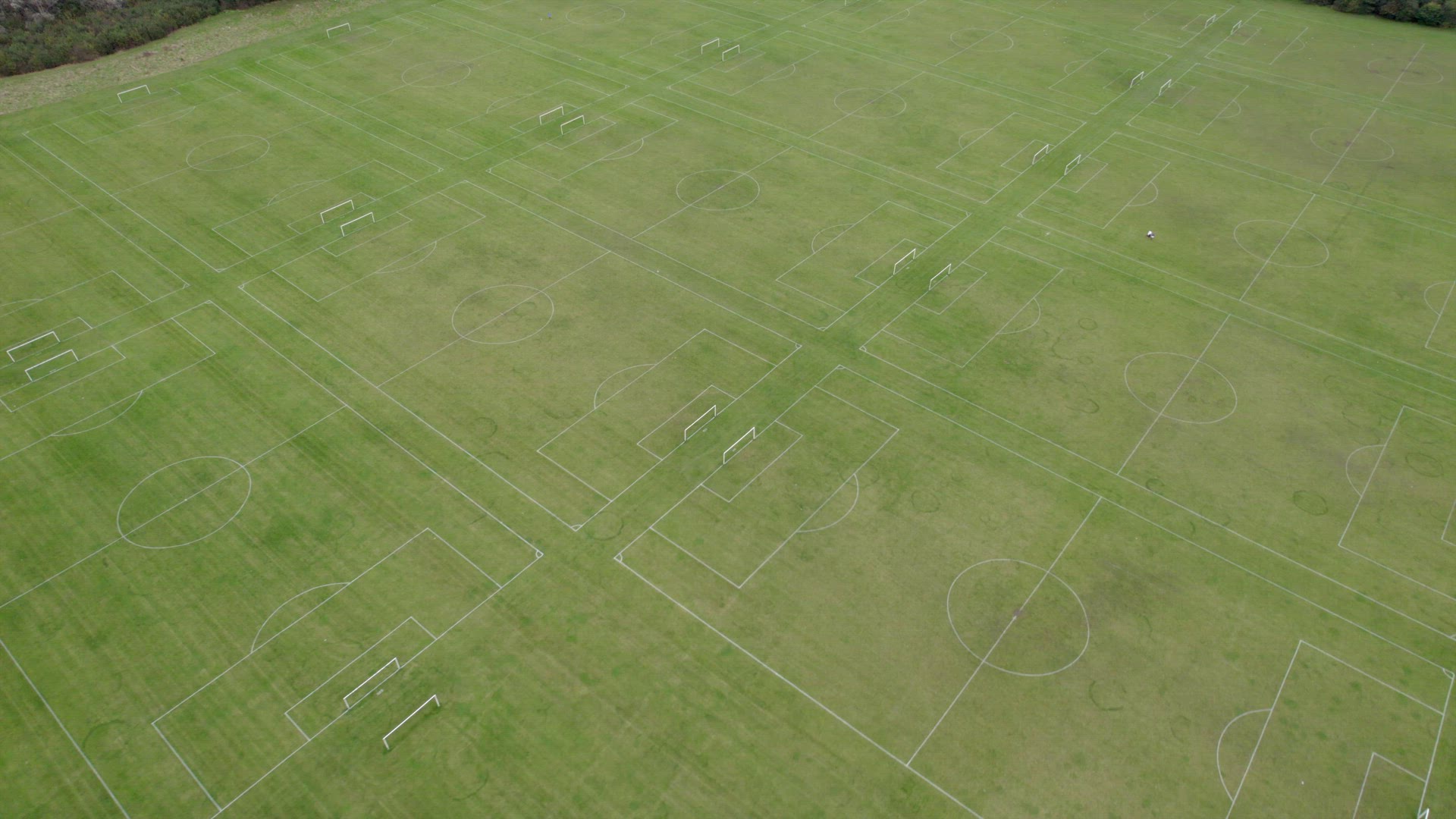 Football Pitches at Hackney Marshes in London