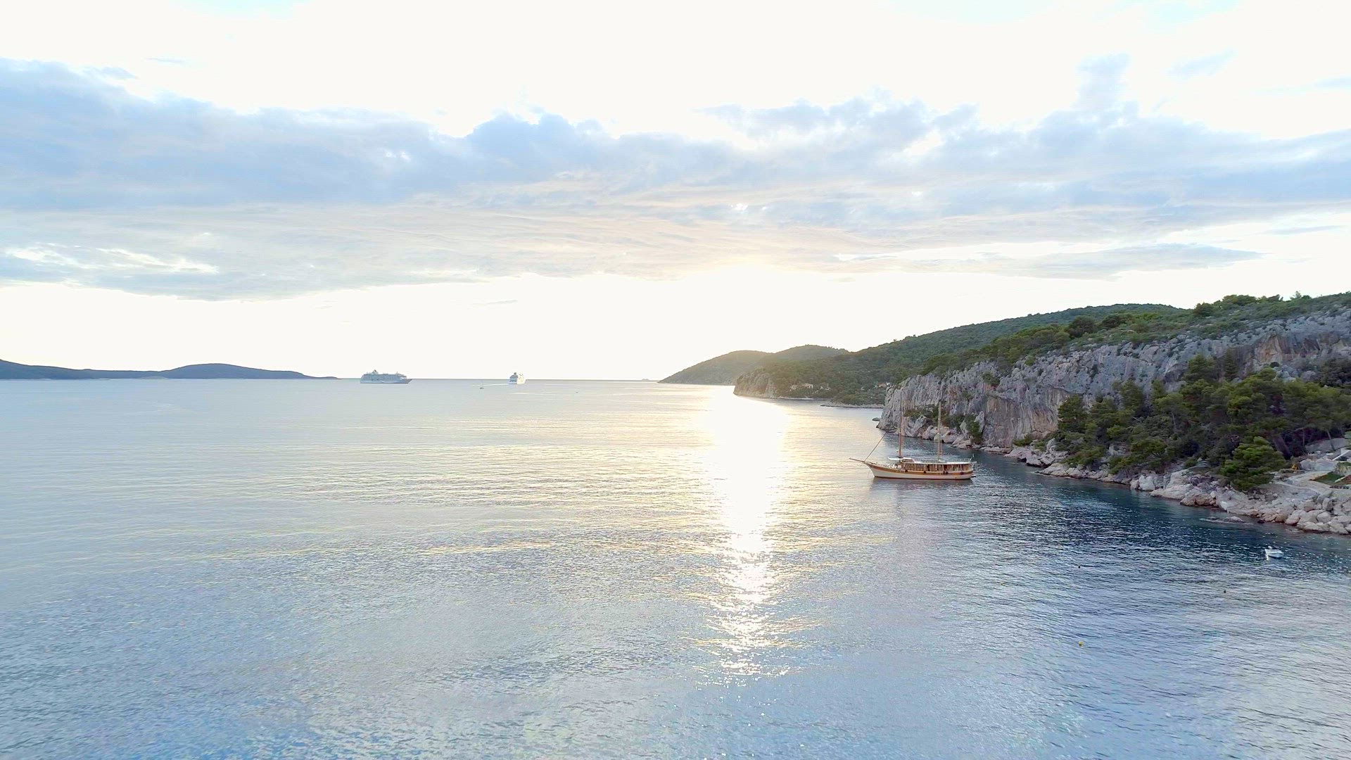 Coastline and Houses of Hvar Croatia