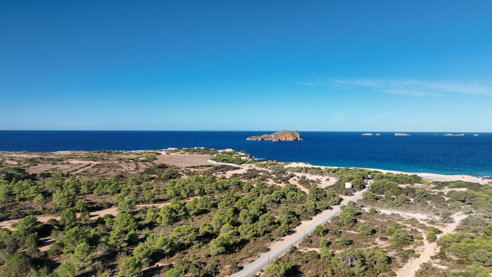 Summer View of the Ibiza West Coast