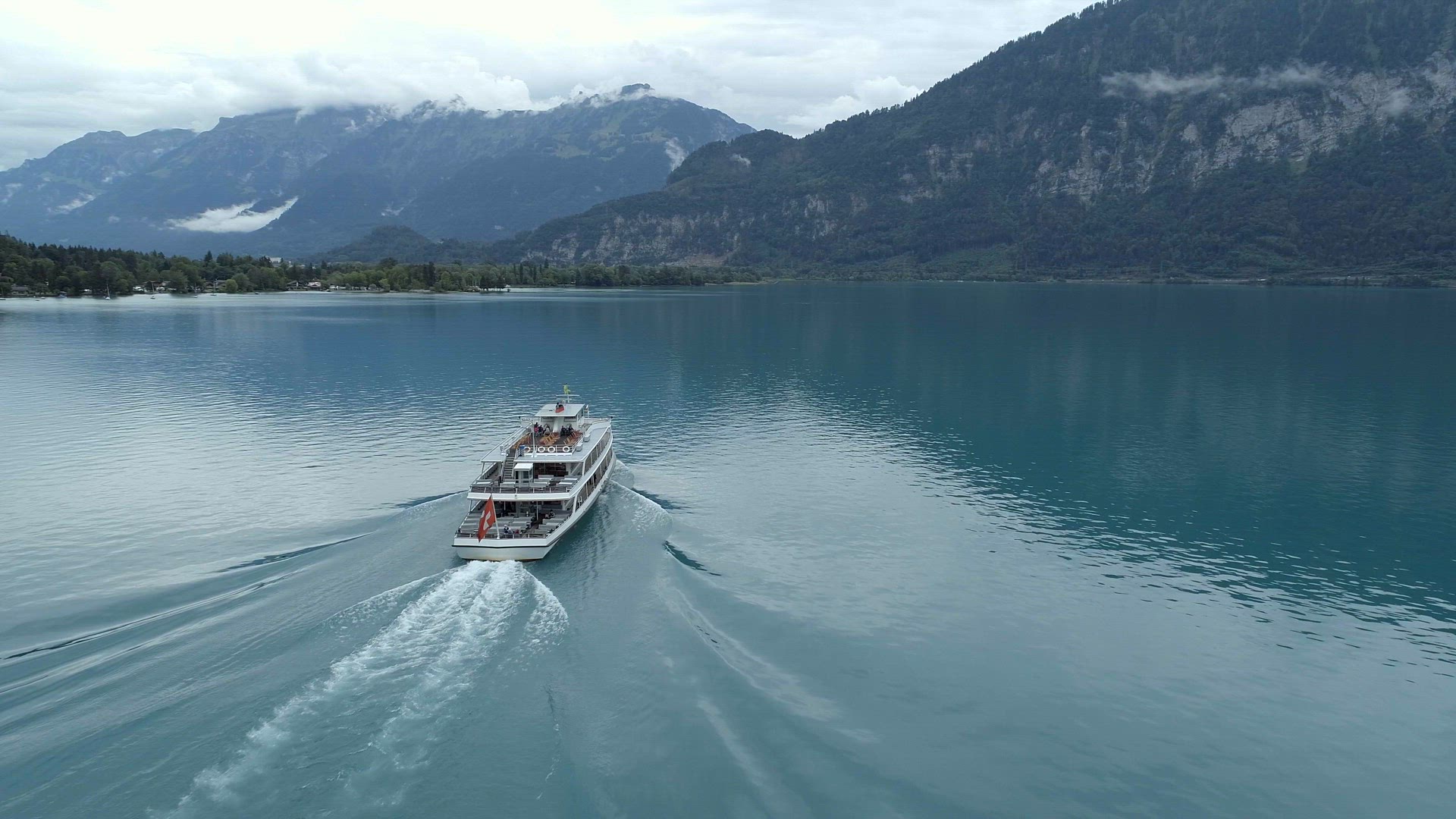Interlaken Tour Boat on the Blue Waters