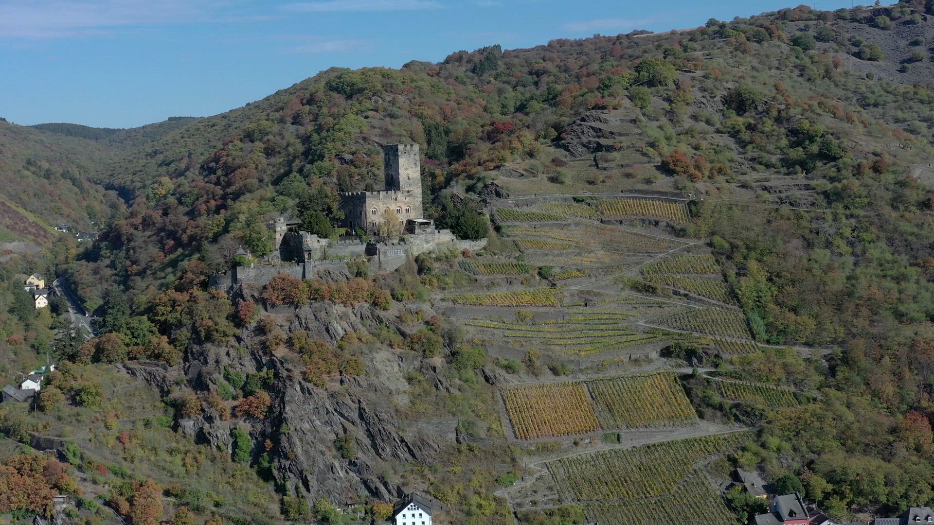 Car Transporter Boat in the Rhine Valley Germany