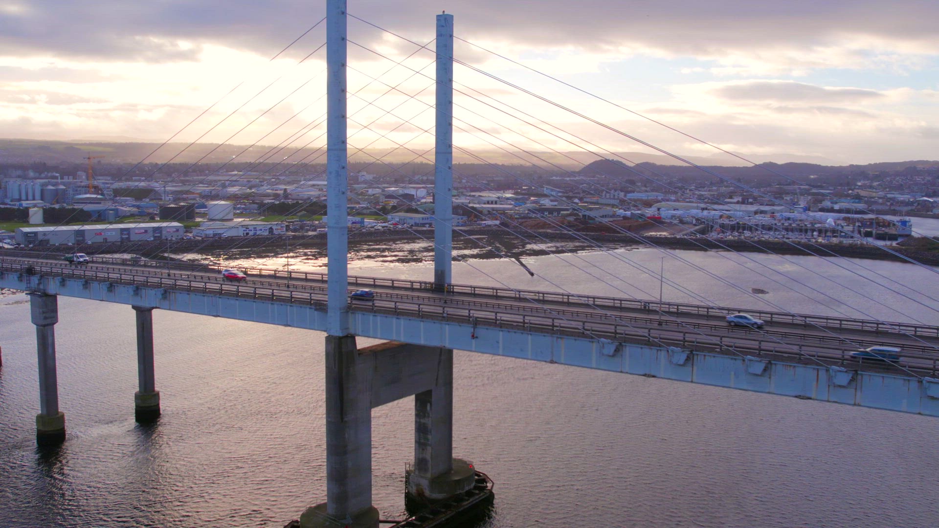 Bridge in Scotland Crossing From North Kessock to Inverness