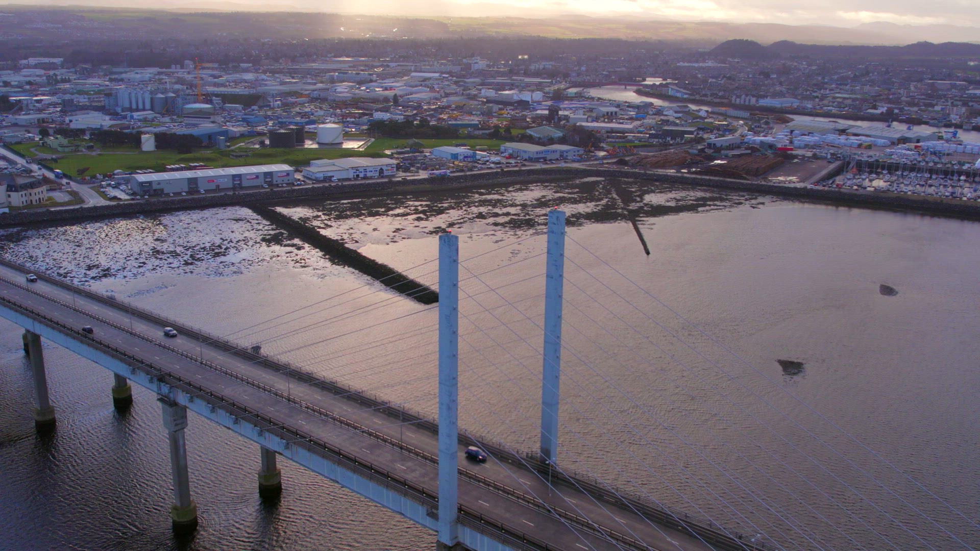 Bridge in Scotland Crossing From North Kessock to Inverness
