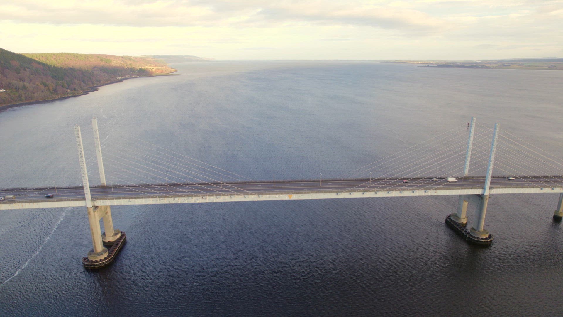 Bridge in Scotland Crossing From North Kessock to Inverness