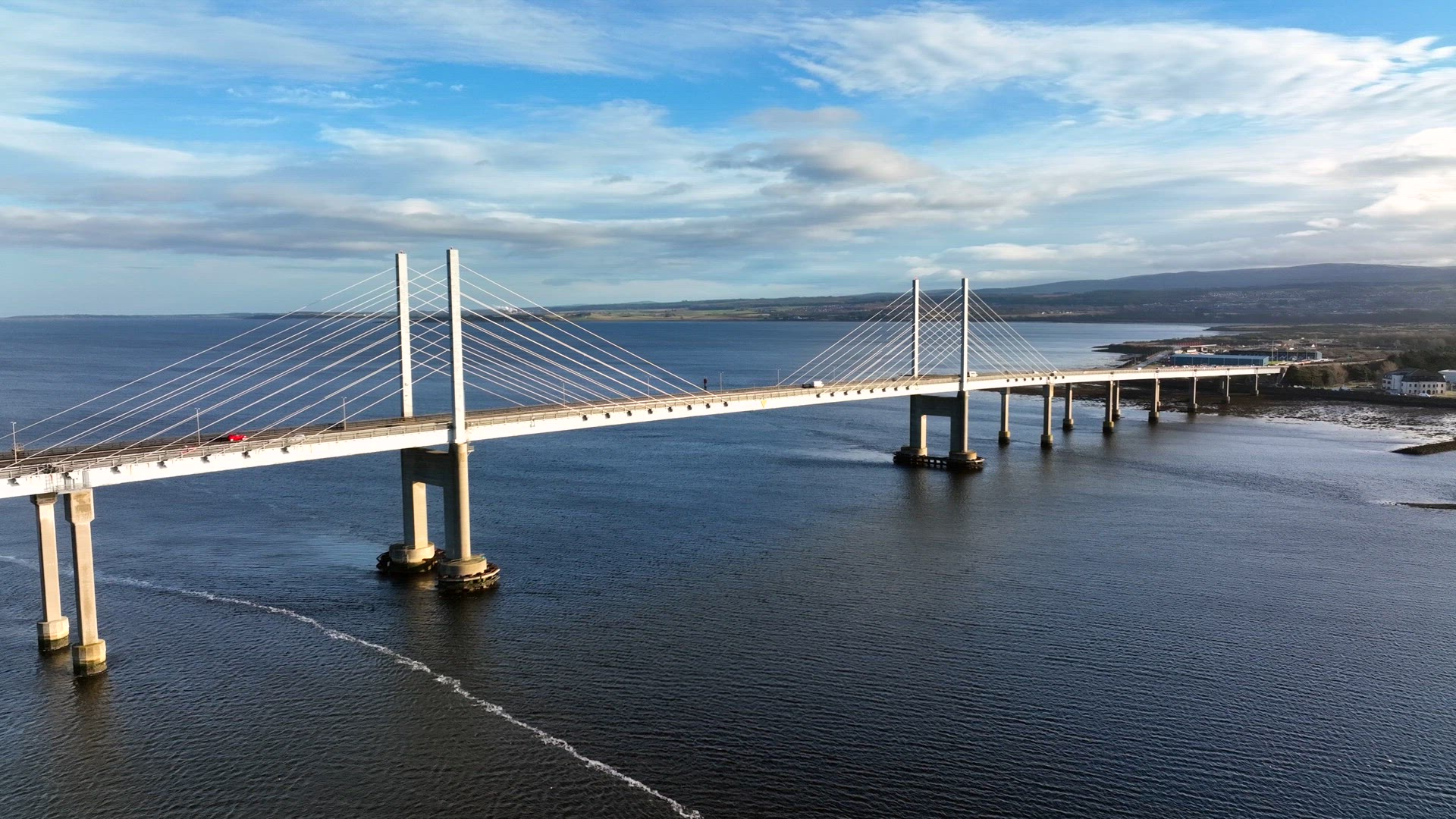 Bridge in Scotland Crossing From North Kessock to Inverness