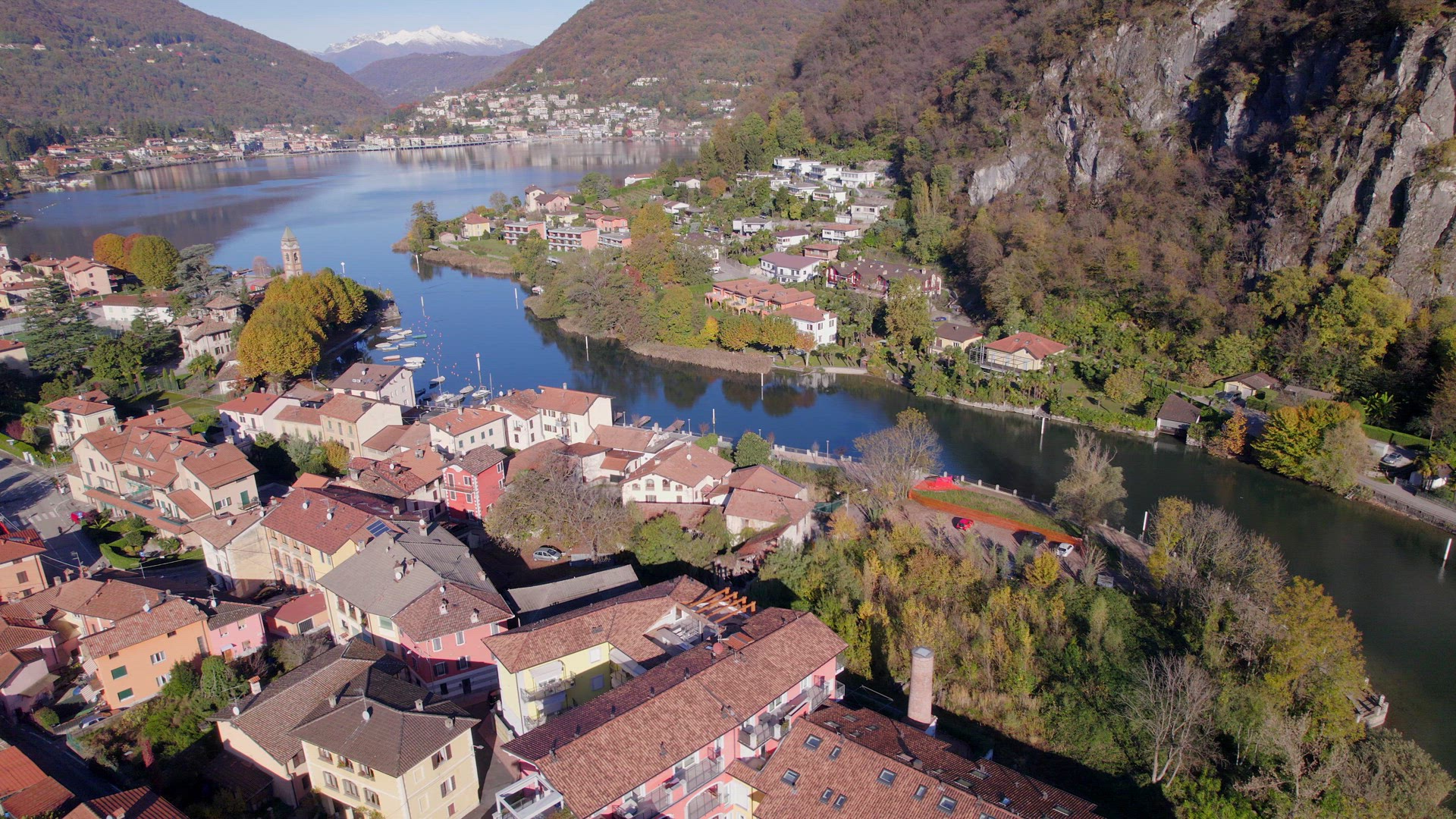 Lavena Ponte Tresa A Beautiful Town on the Swiss Italy Border Near Lugano