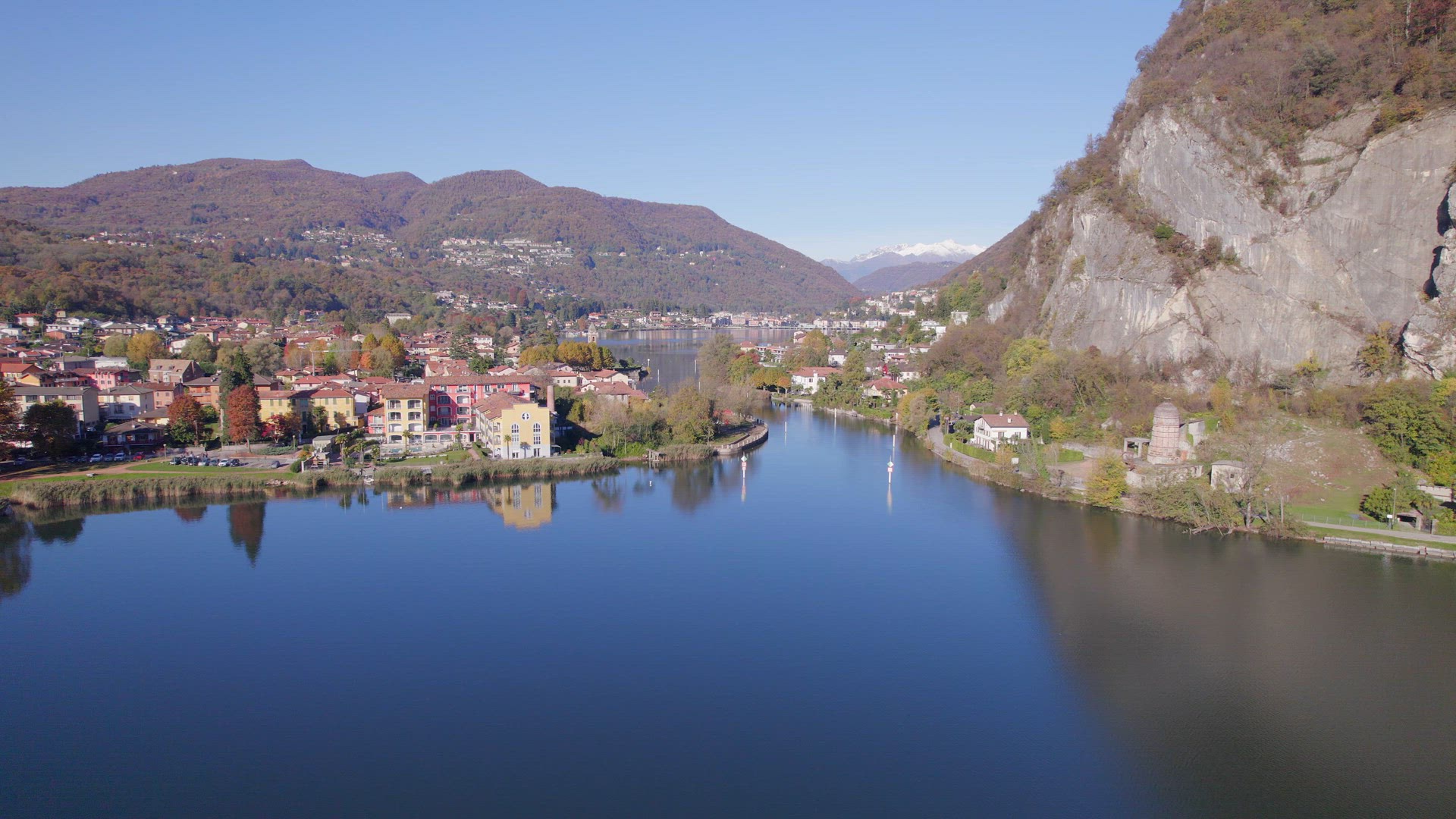 Lavena Ponte Tresa A Beautiful Town on the Swiss Italy Border Near Lugano