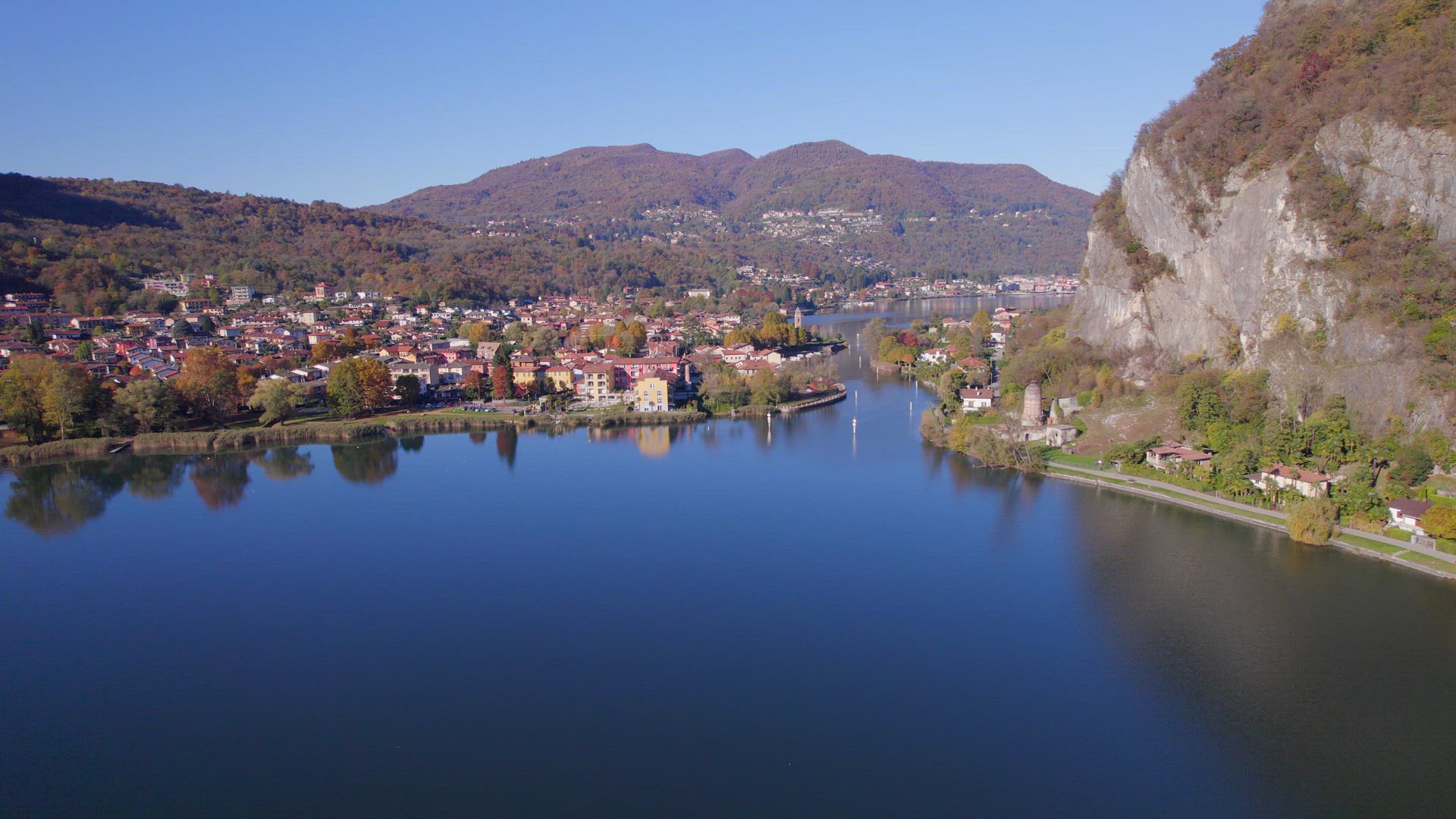 Lavena Ponte Tresa A Beautiful Town on the Swiss Italy Border Near Lugano