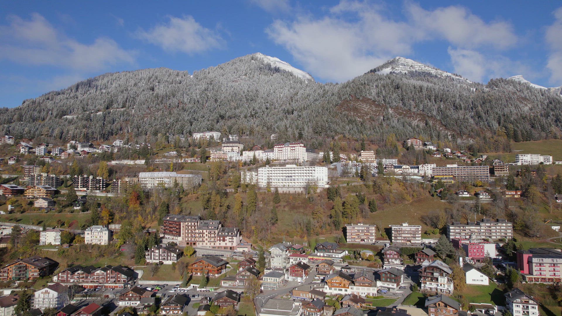 Leysin a Municipality of Switzerland Aerial View