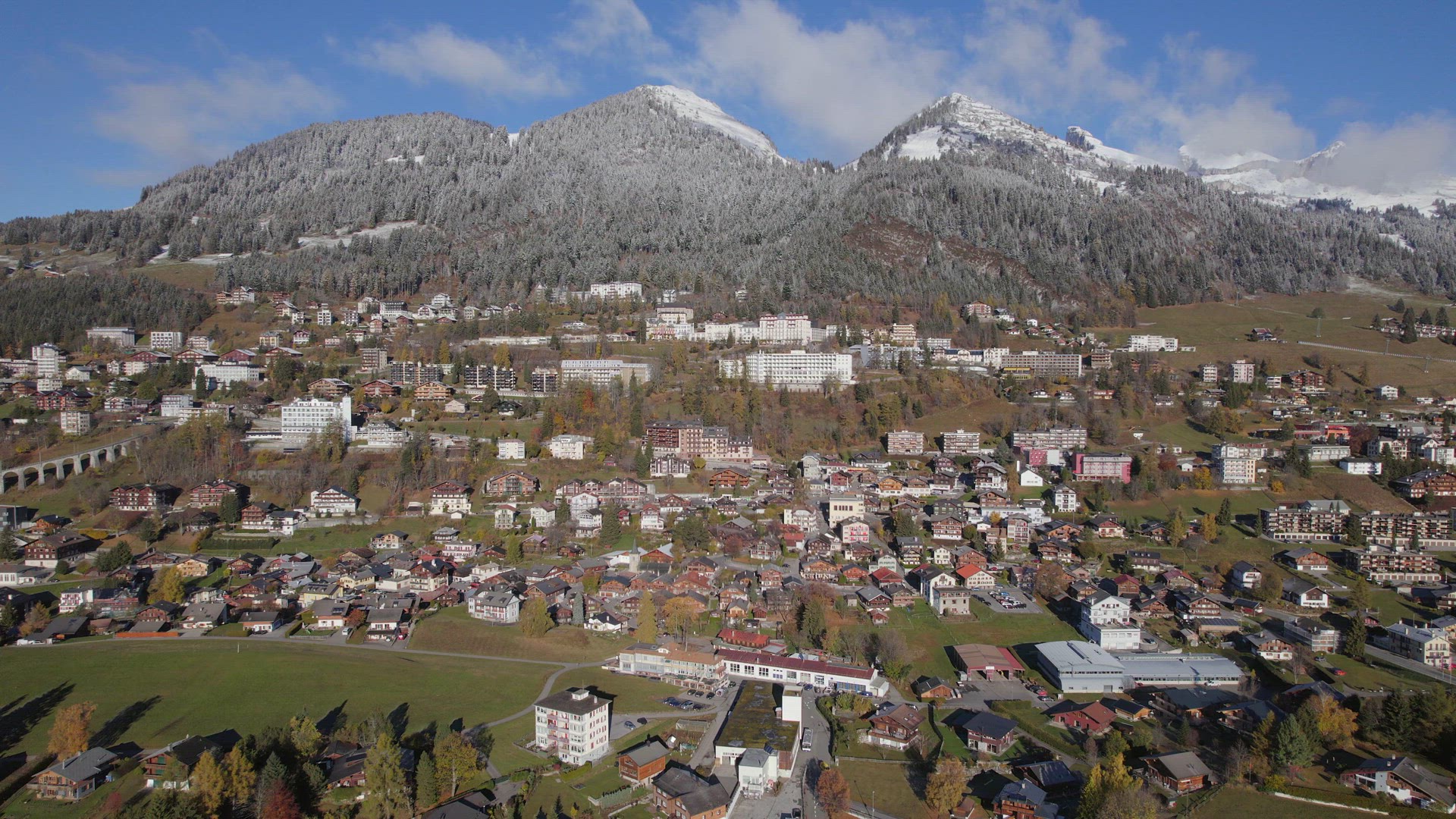 Leysin a Municipality of Switzerland Aerial View