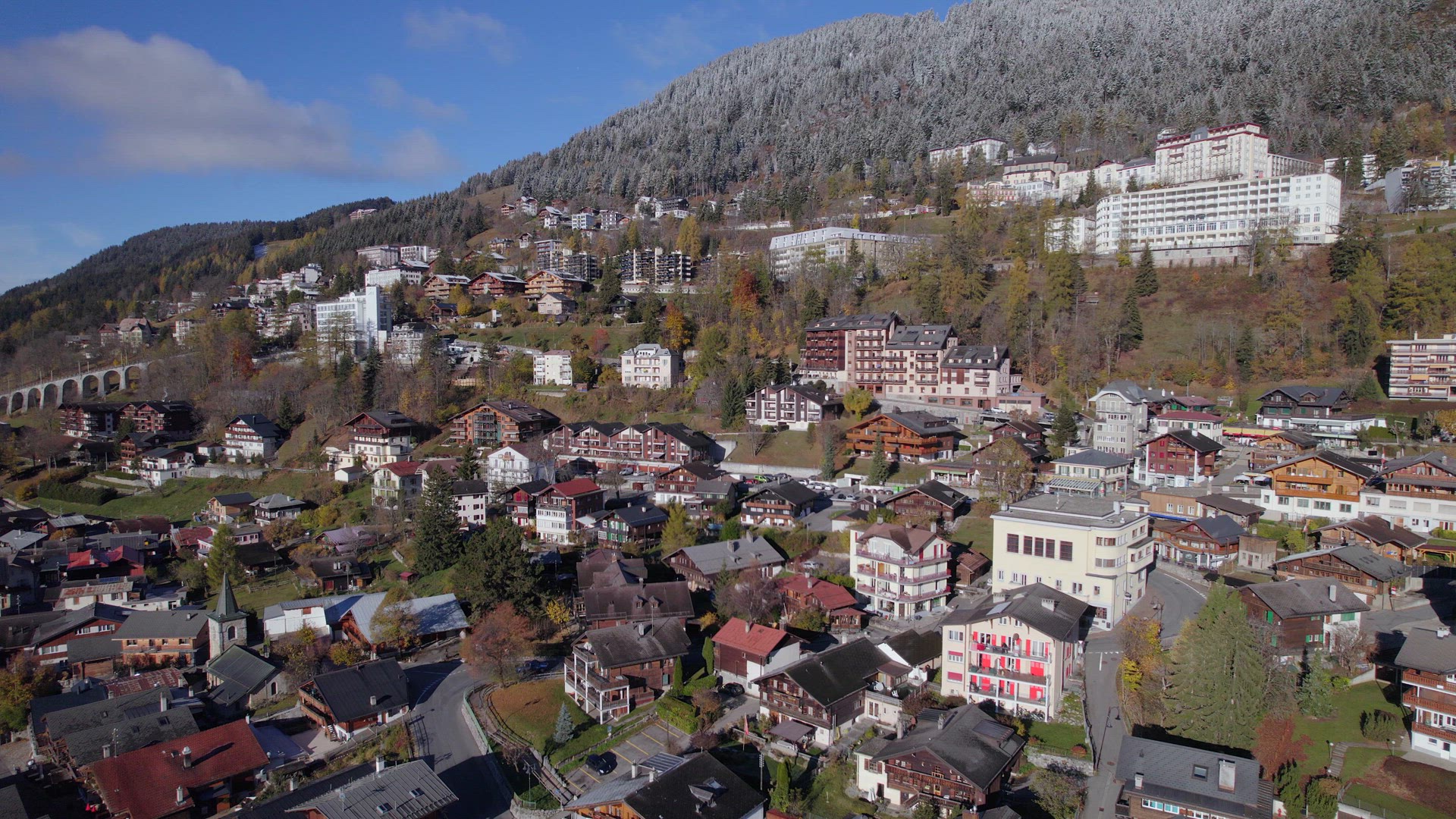 Leysin a Municipality of Switzerland Aerial View