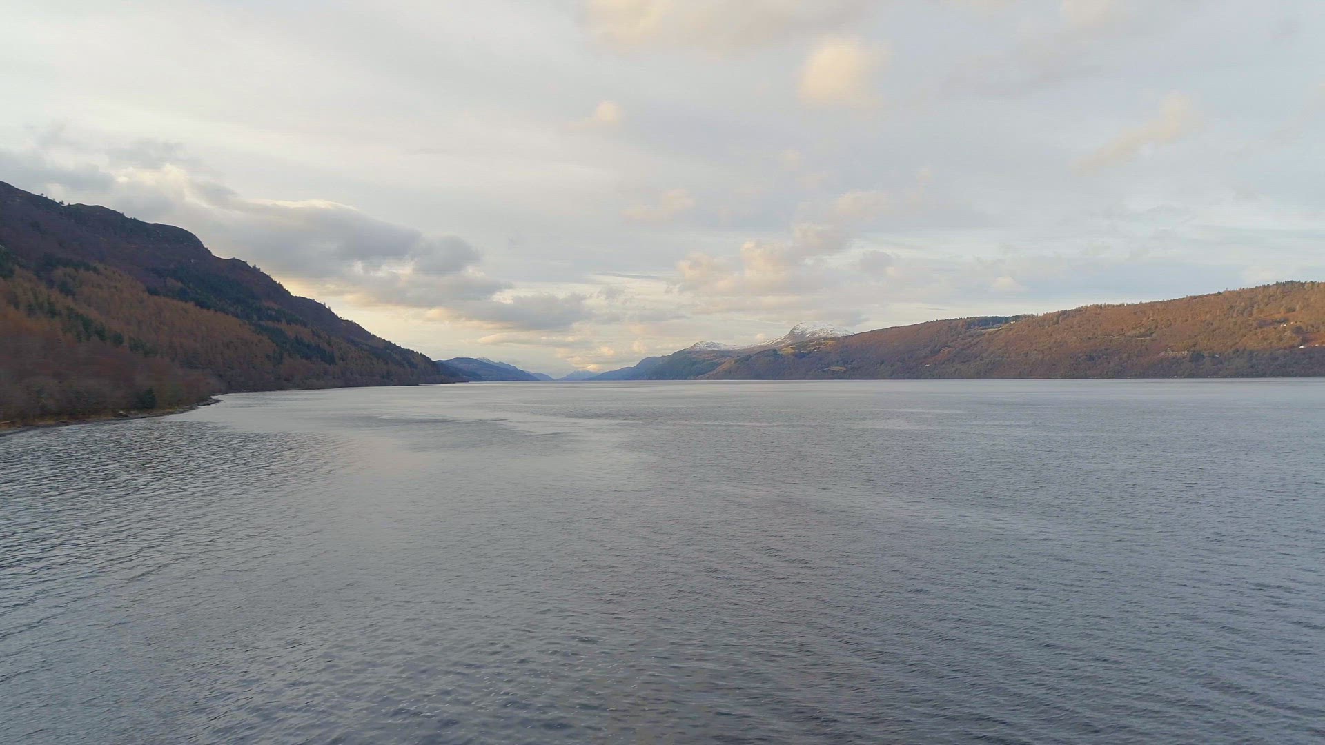 Shoreline of Loch Ness in Scotland