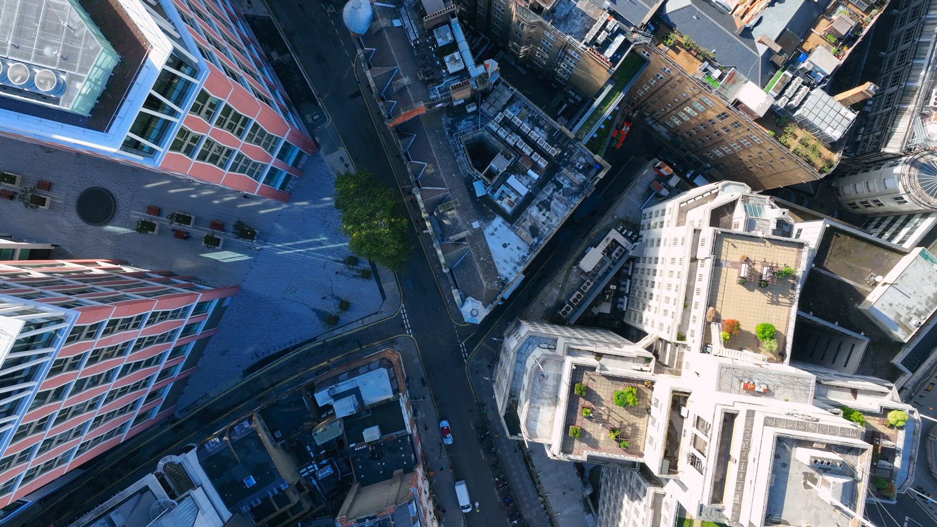 Bird's Eye View of the Streets of London