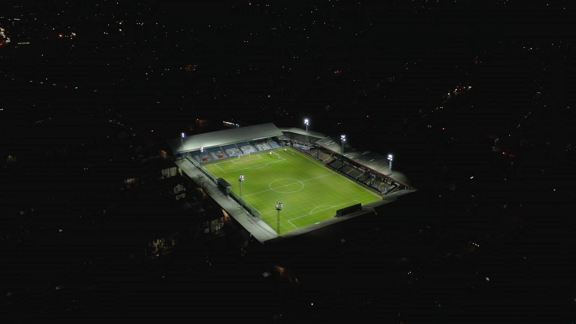 Luton Town Football Club Floodlit Kenilworth Road Stadium
