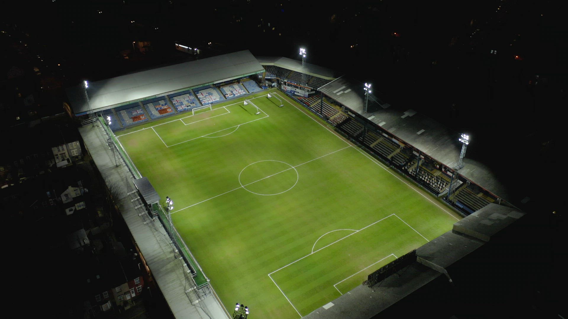 Luton Town Football Club Floodlit Kenilworth Road Stadium