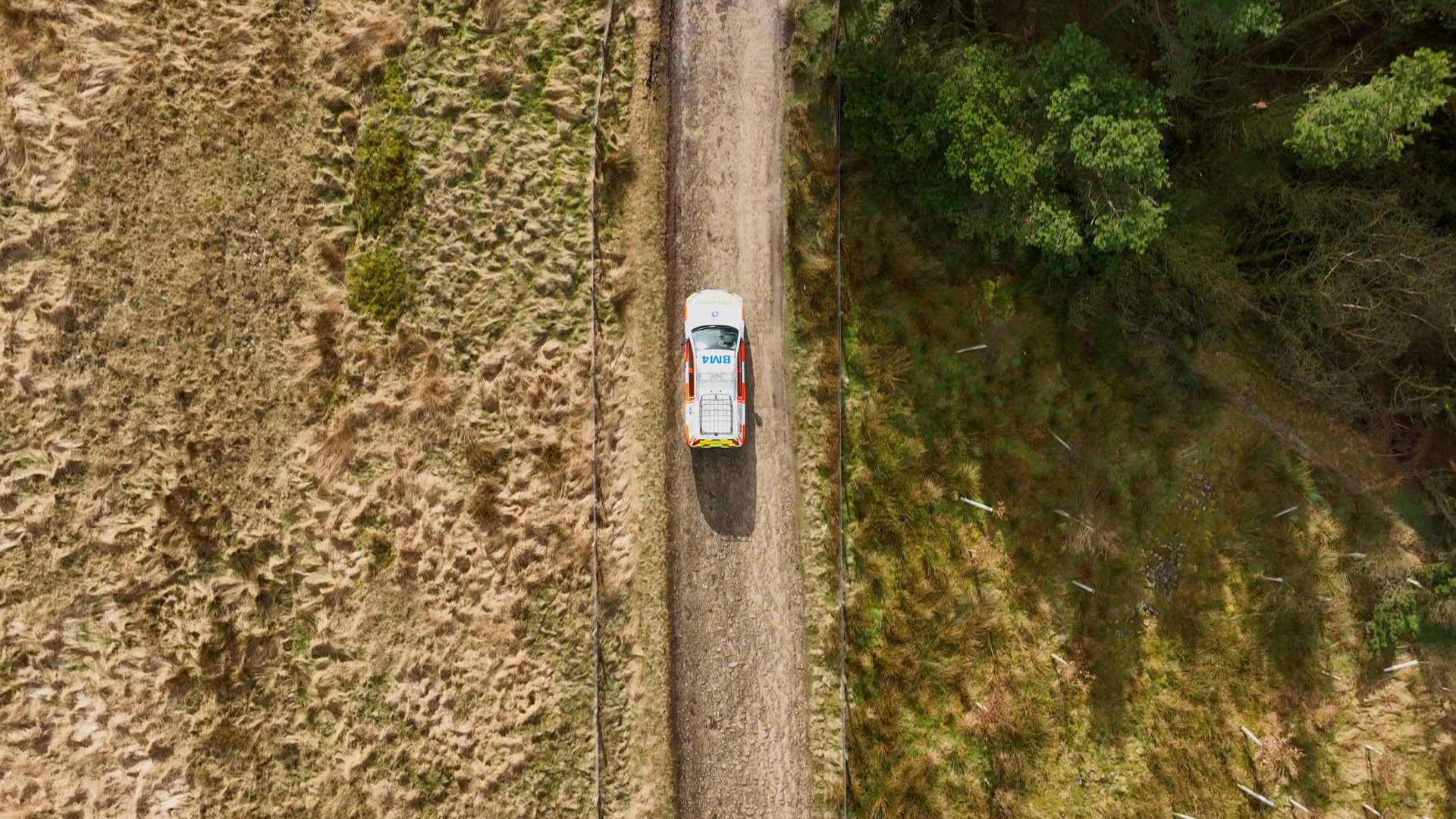 4x4 Mountain Rescue Ambulance Vehicle on a Callout to an Emergency