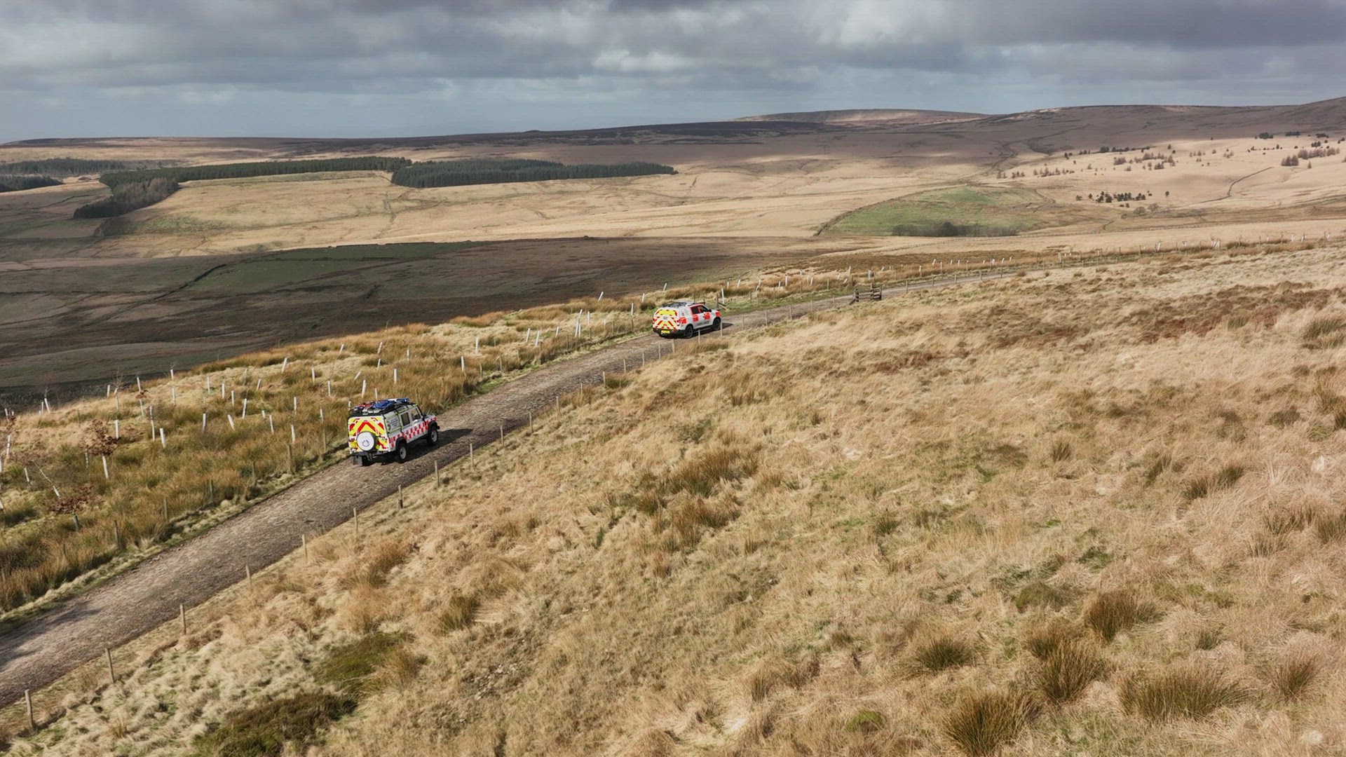 Mountain Rescue Emergency Services Travelling to Reach an Emergency Situation