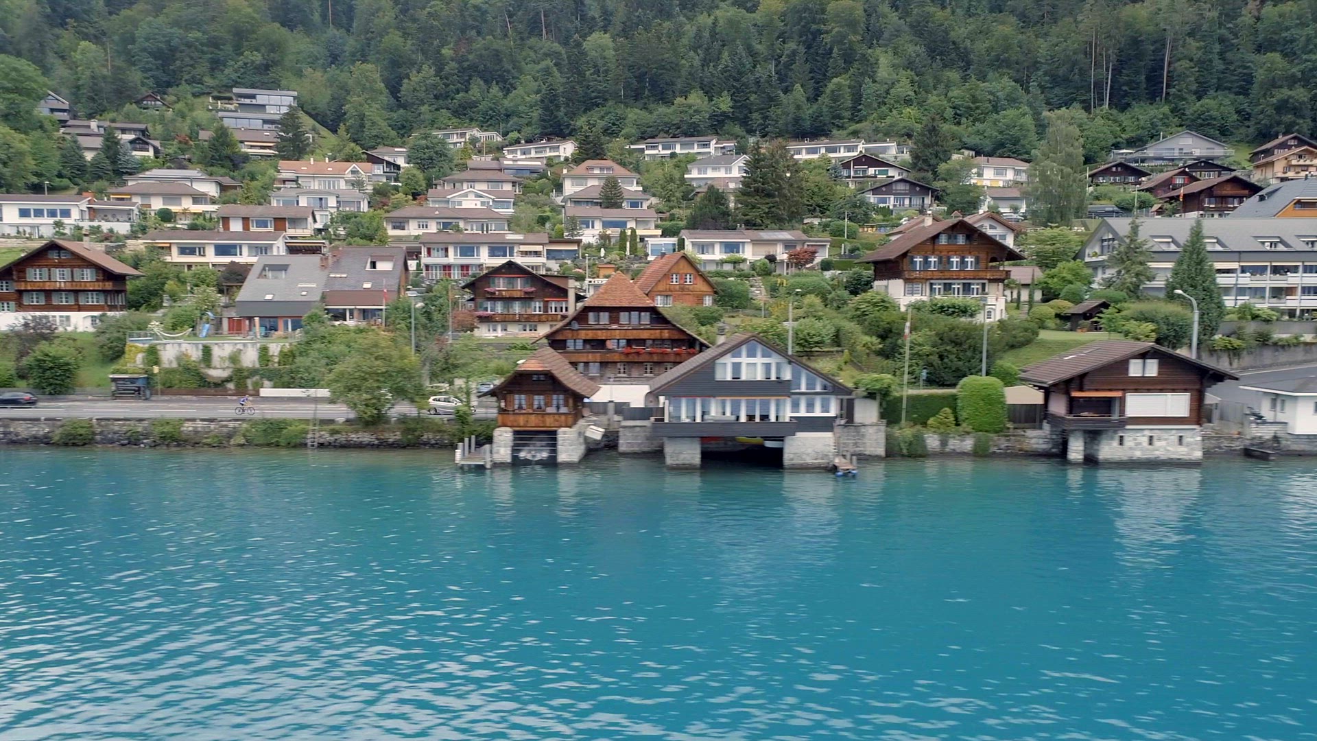 Oberhofen a Small Lakeside Town in Switzerland