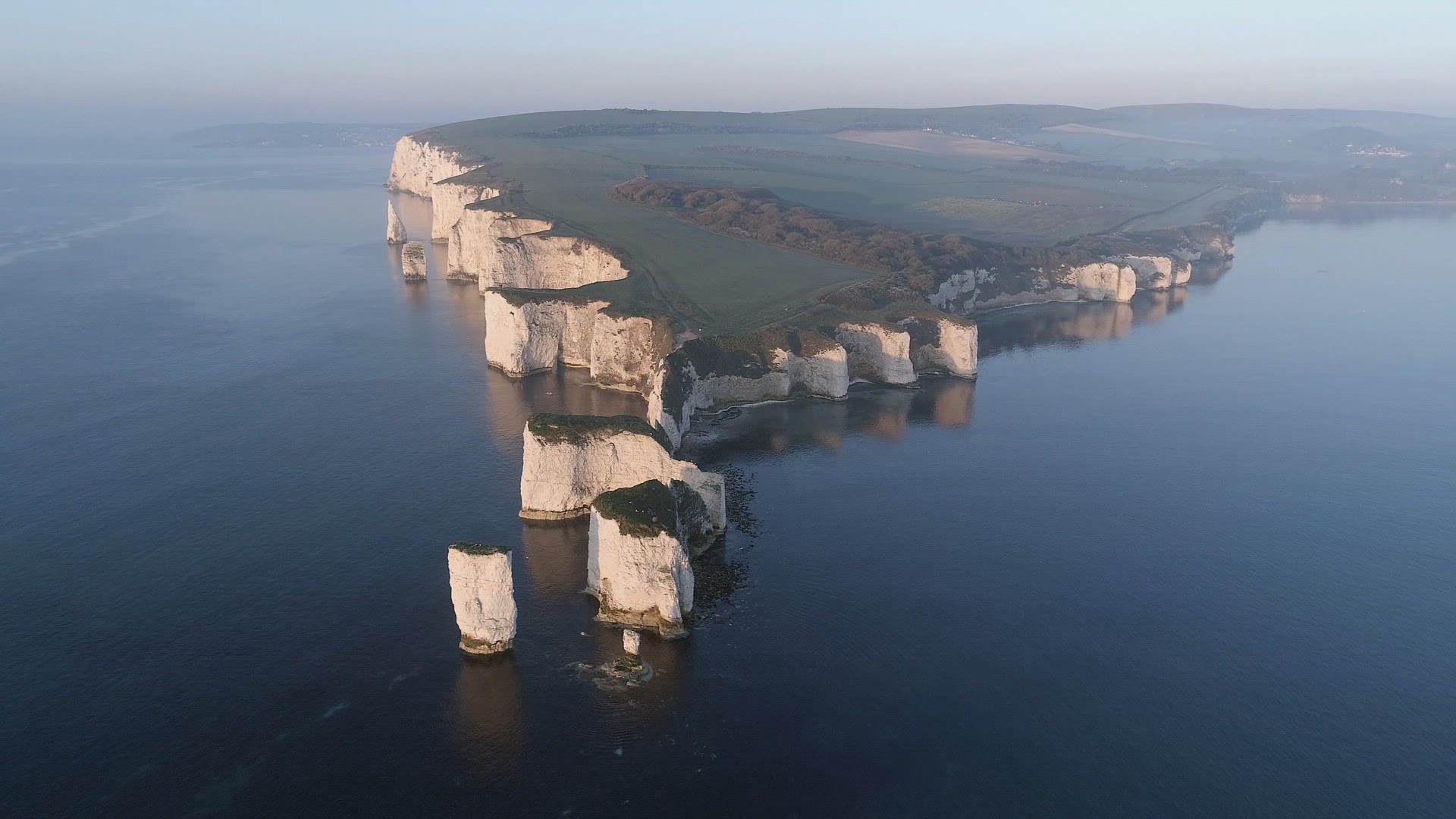The Jurassic Coast, A Natural Coastal Feature of England from the Air