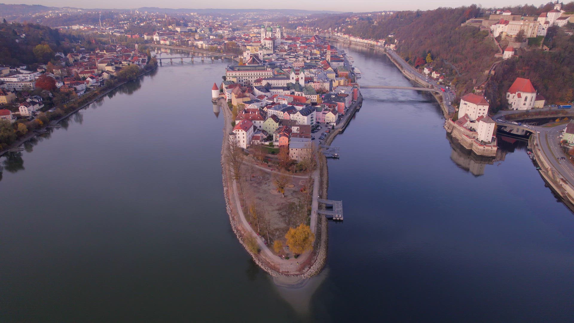 Passau A City in Germany Which Sits on Three Rivers
