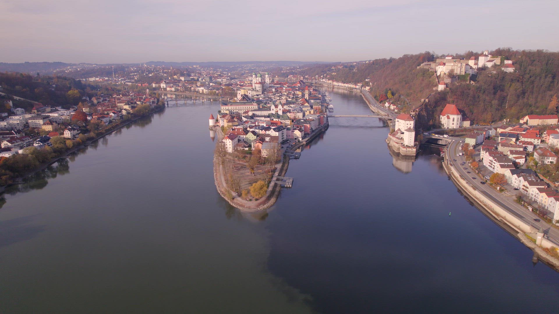 Passau A City in Germany Which Sits on Three Rivers