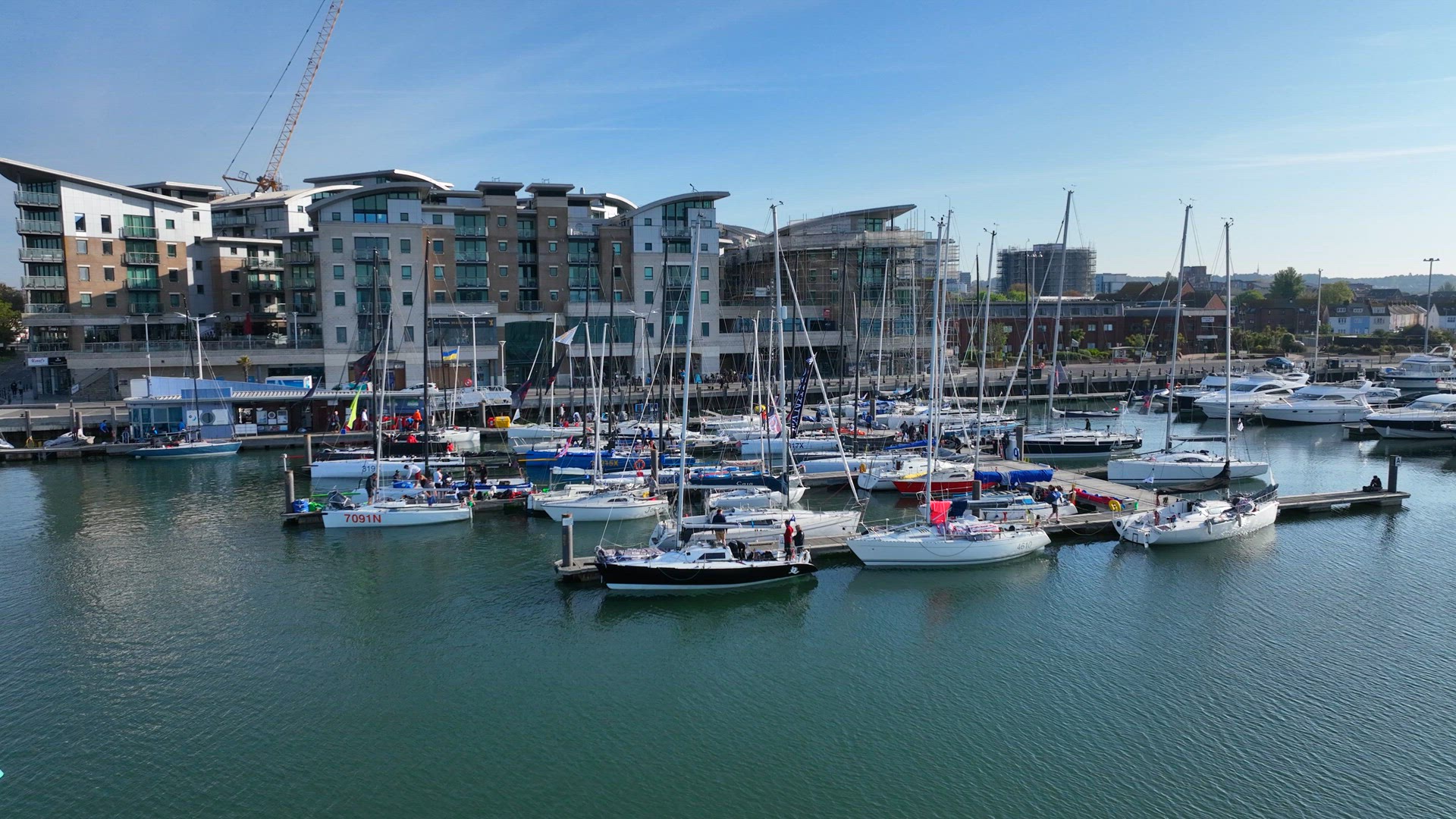 The Poole Yacht Marina, A Quay in a Coastal Fishing Town in the UK