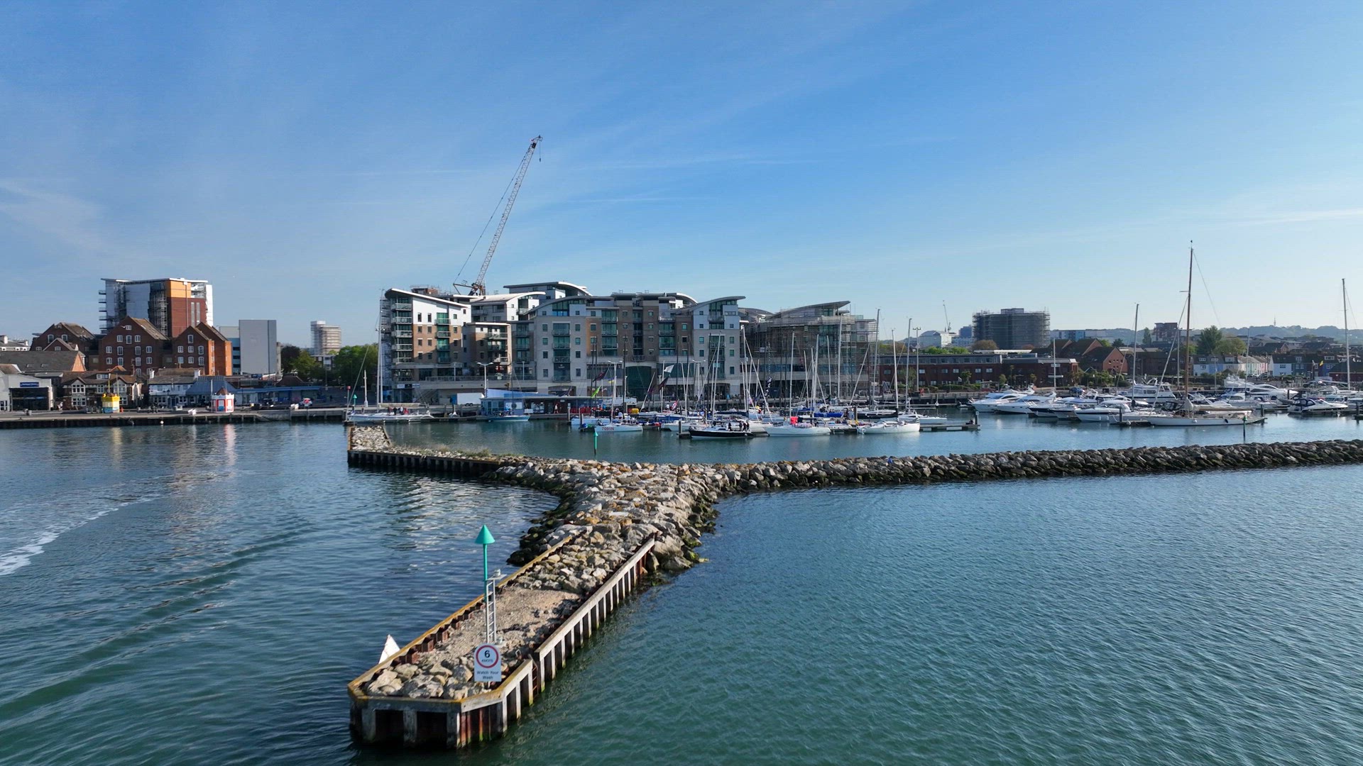 The Poole Yacht Marina, A Quay in a Coastal Fishing Town in the UK