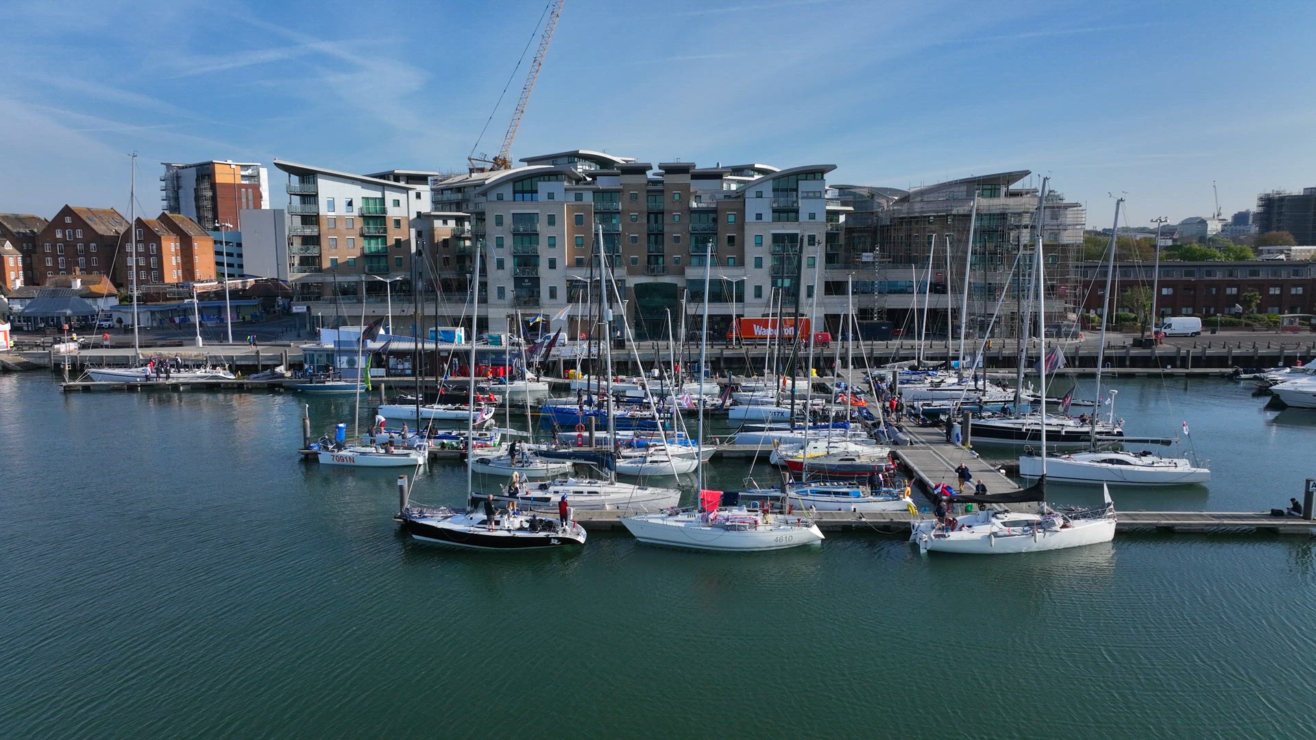 The Poole Yacht Marina, A Quay in a Coastal Fishing Town in the UK