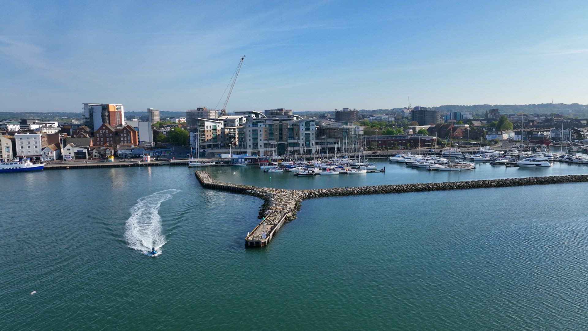 Poole Yacht Marina and Quay on the South Coast of England