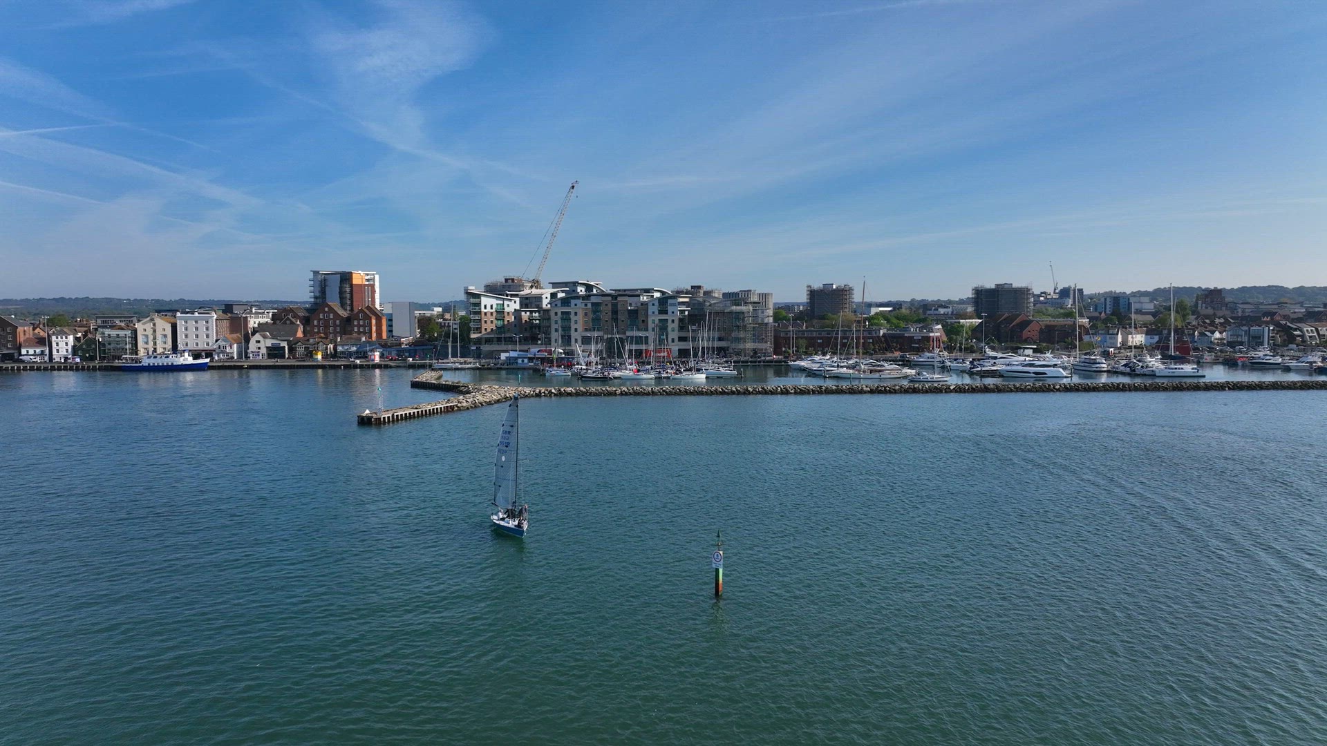 The Poole Yacht Marina, A Quay in a Coastal Fishing Town in the UK